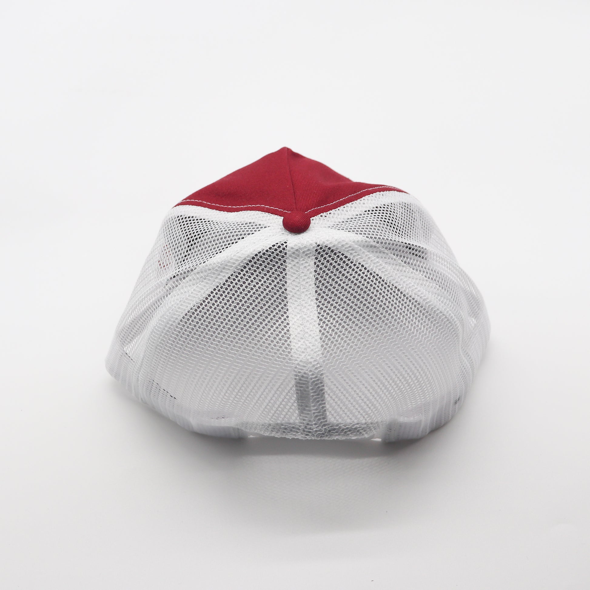 5 Panel Trucker - White & Burgundy