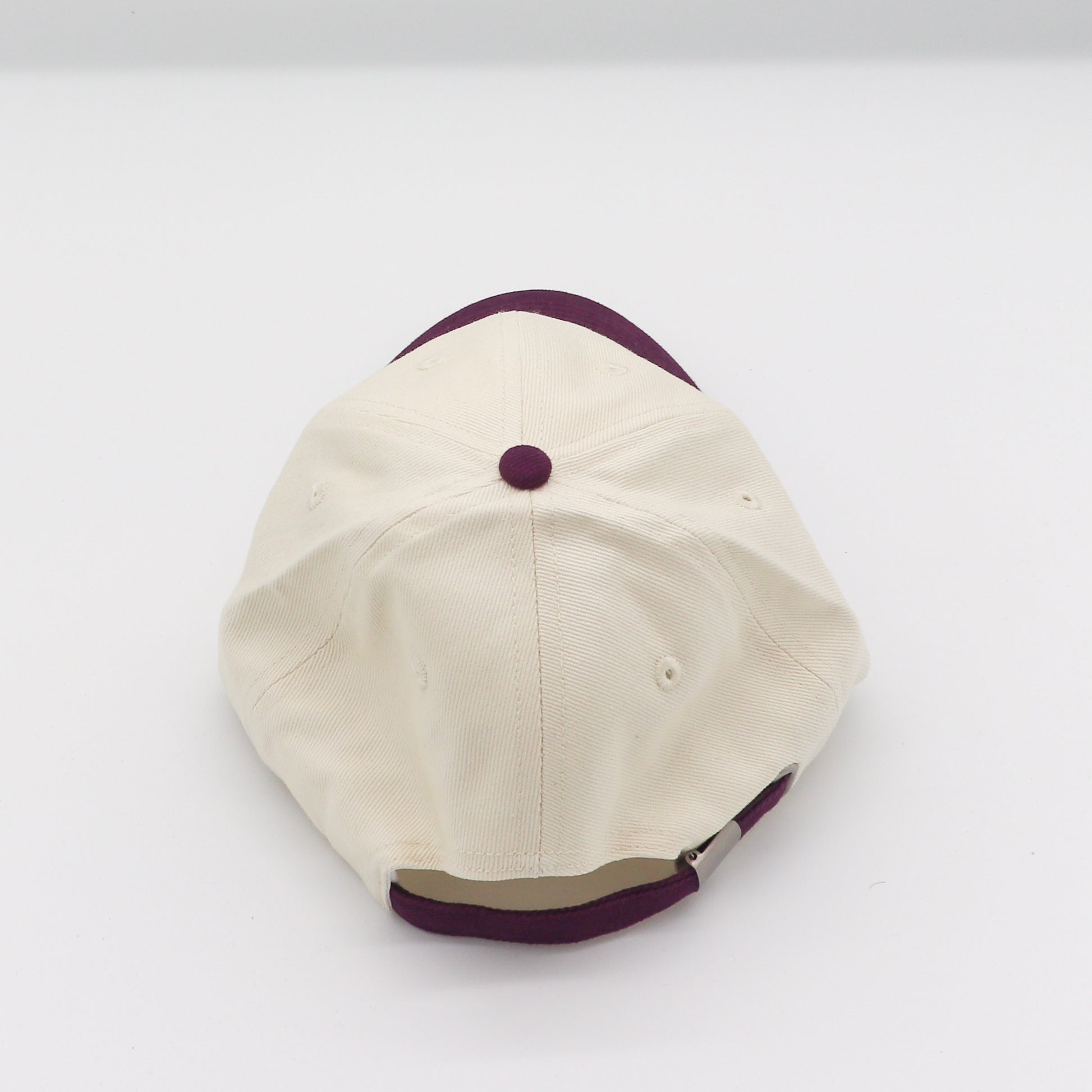 Cotton Two-Tone Dad Hat - Plum