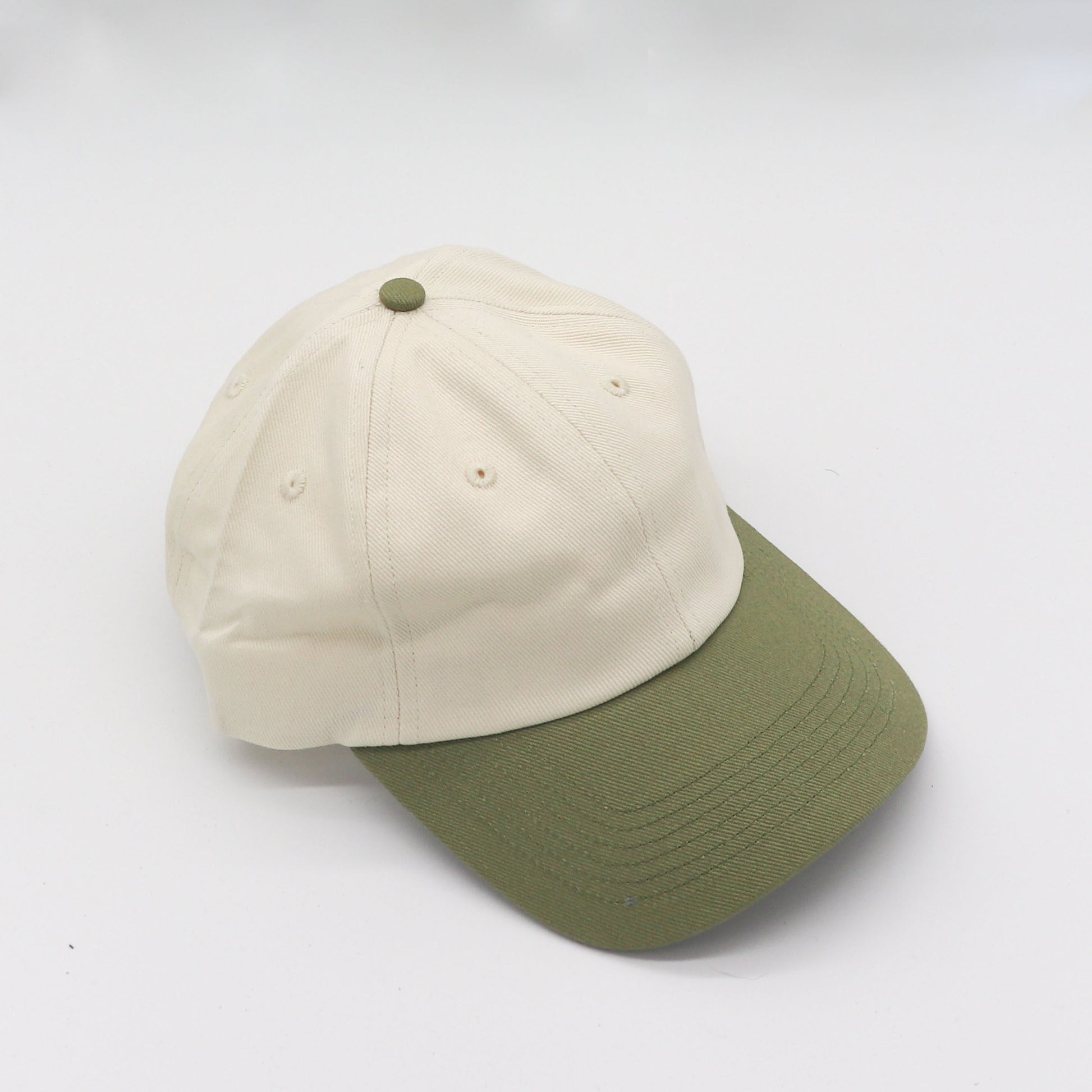 Cotton Two-Tone Dad Hat - Olive