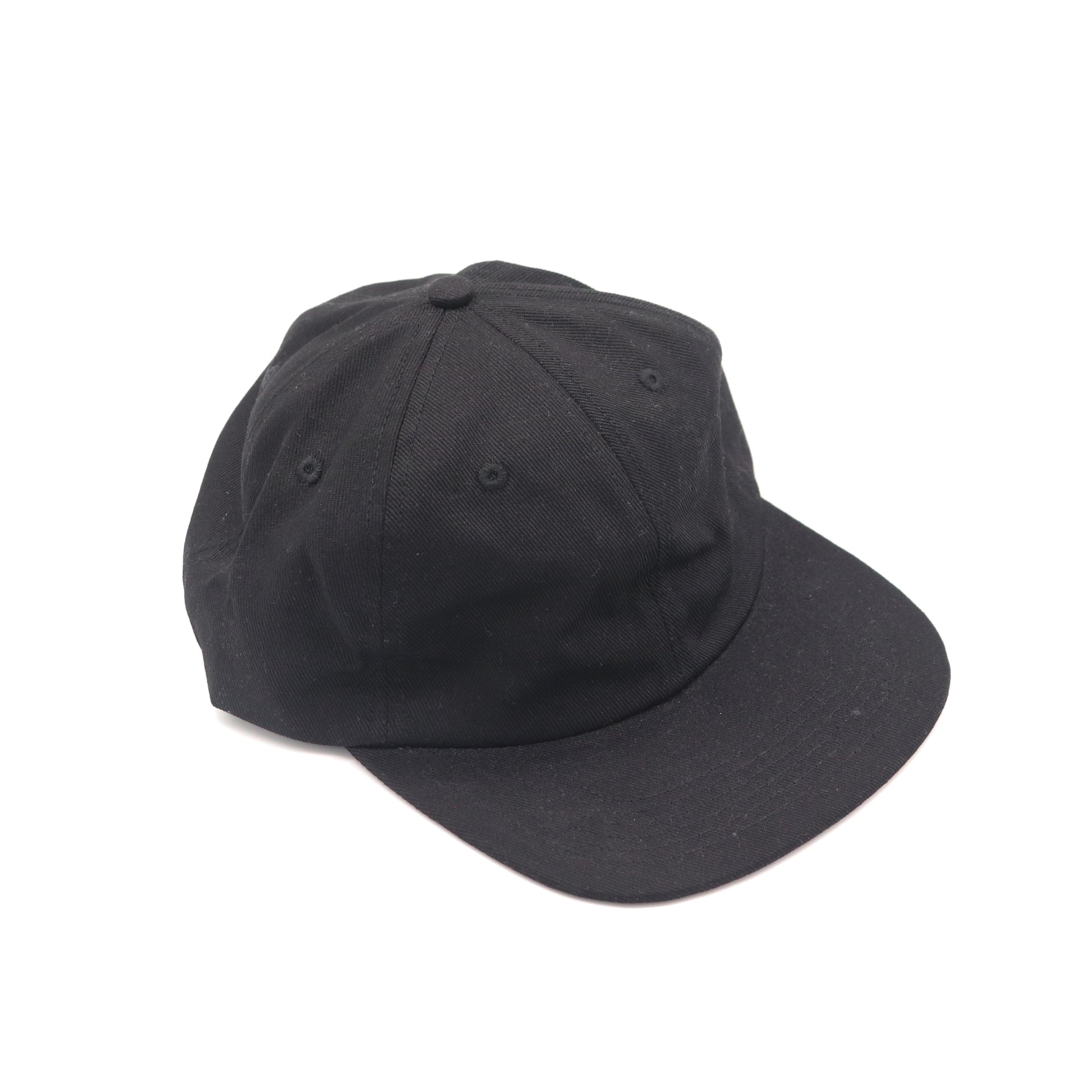 Cotton 6 Panel - Black