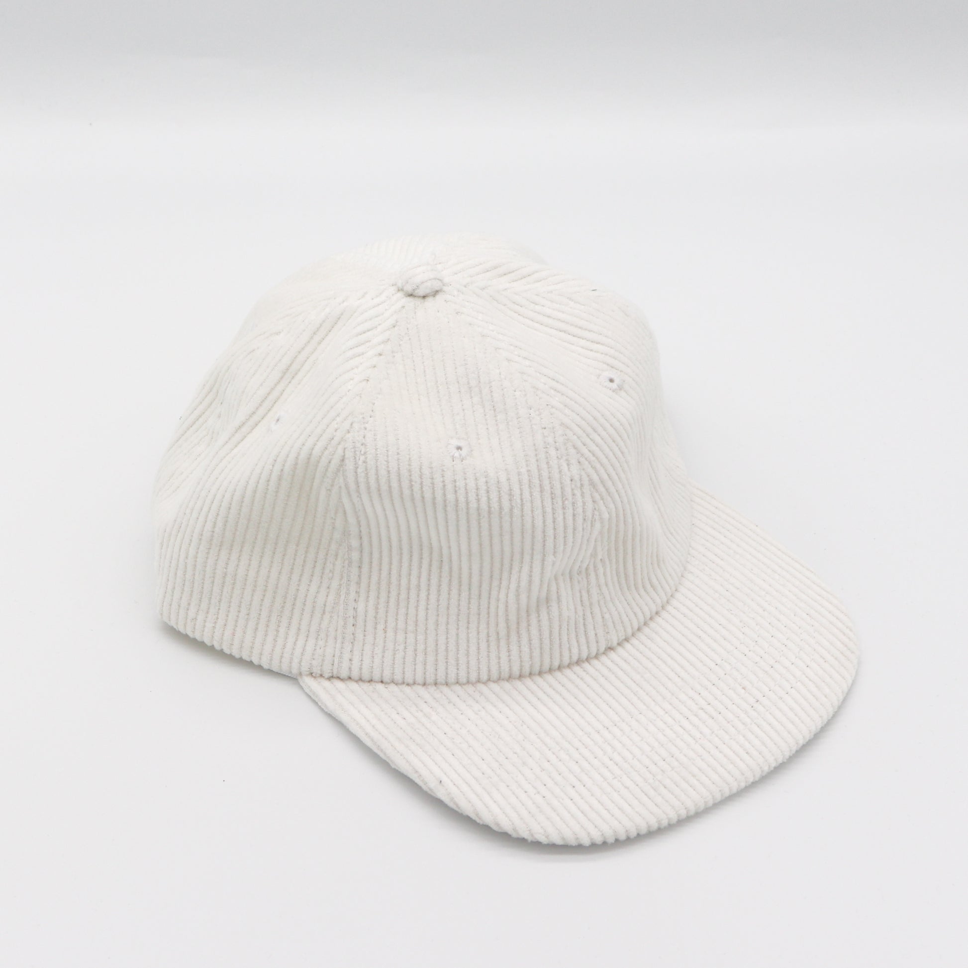 Corduroy 6 Panel - White