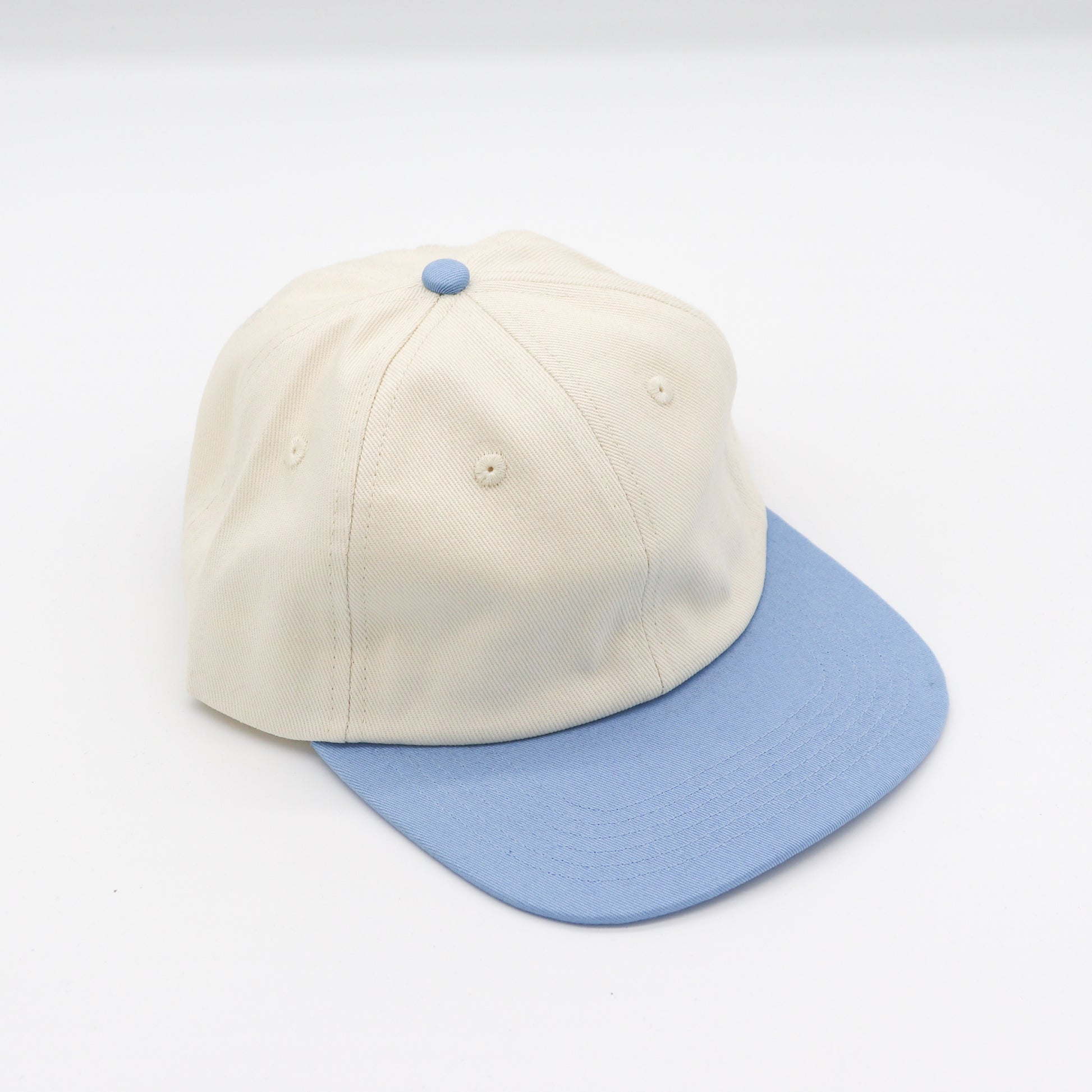 Cotton Two-Tone 6 Panel - Light Blue