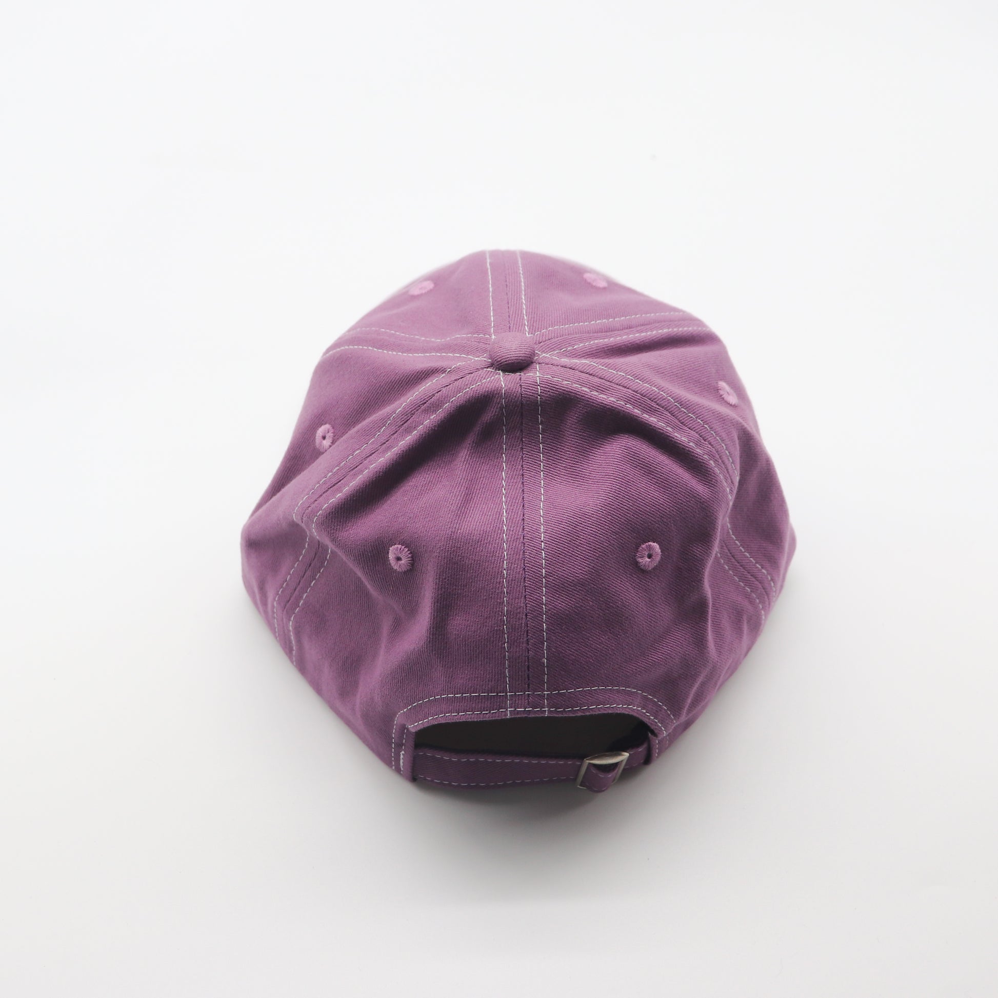 Cotton Dad Hat - Purple Contrast Stitched