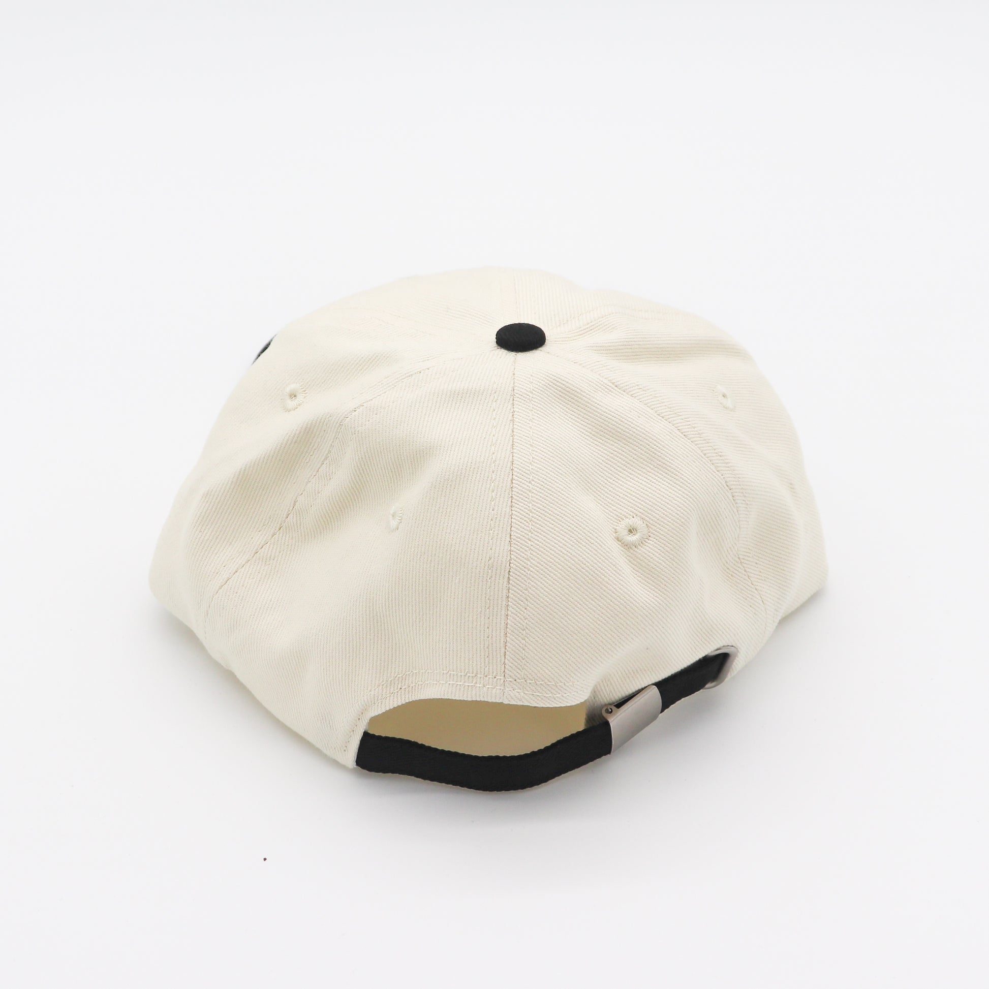 Cotton Two-Tone 6 Panel - Black