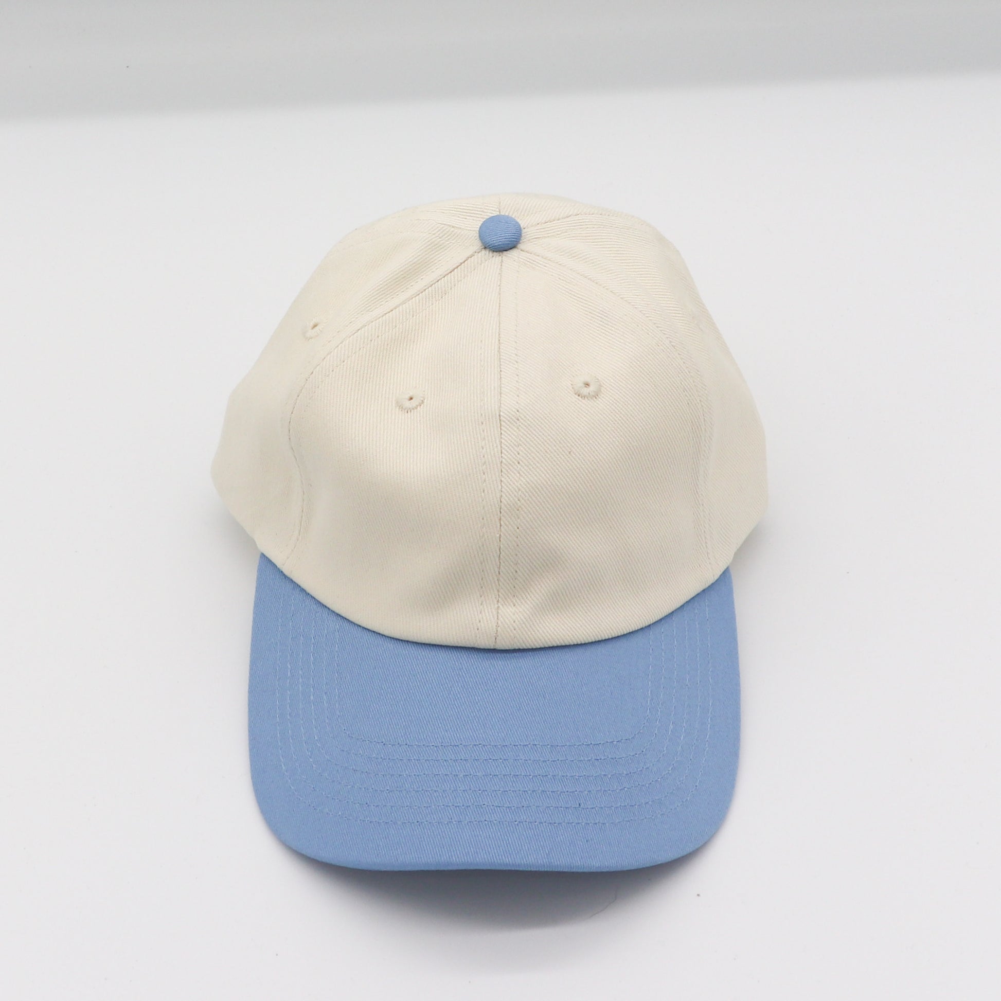 Cotton Two-Tone Dad Hat - Light Blue