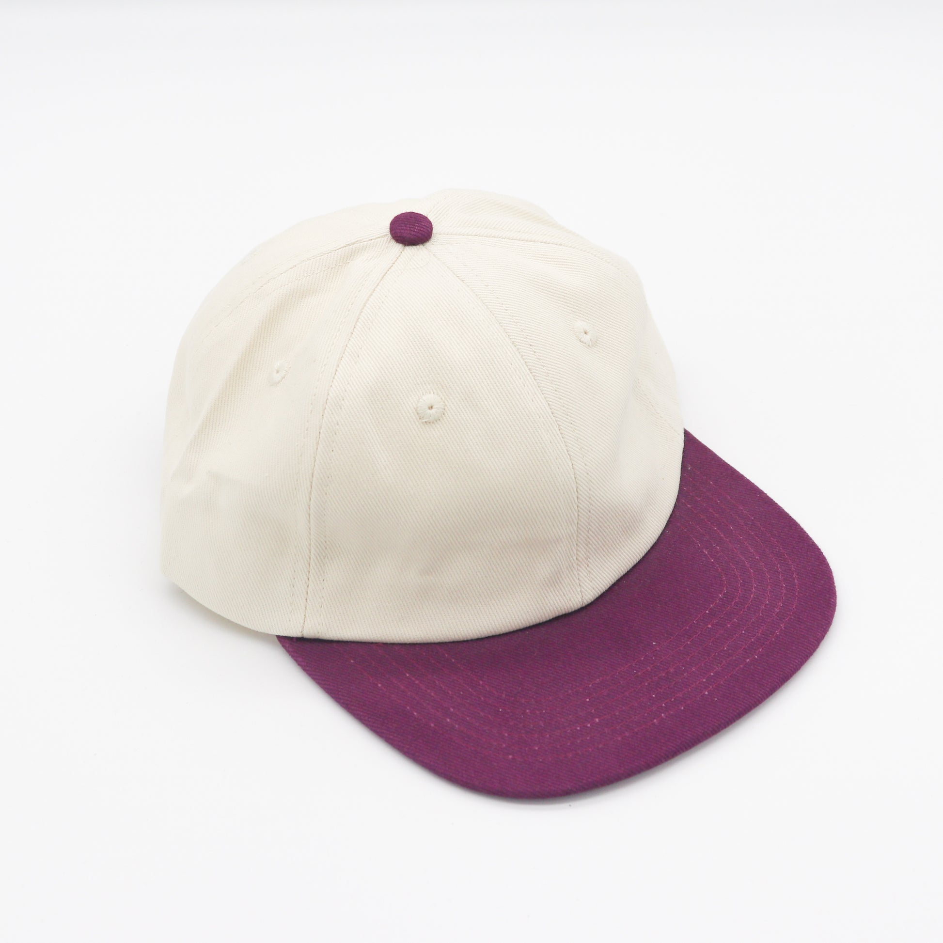 Cotton Two-Tone 6 Panel - Plum