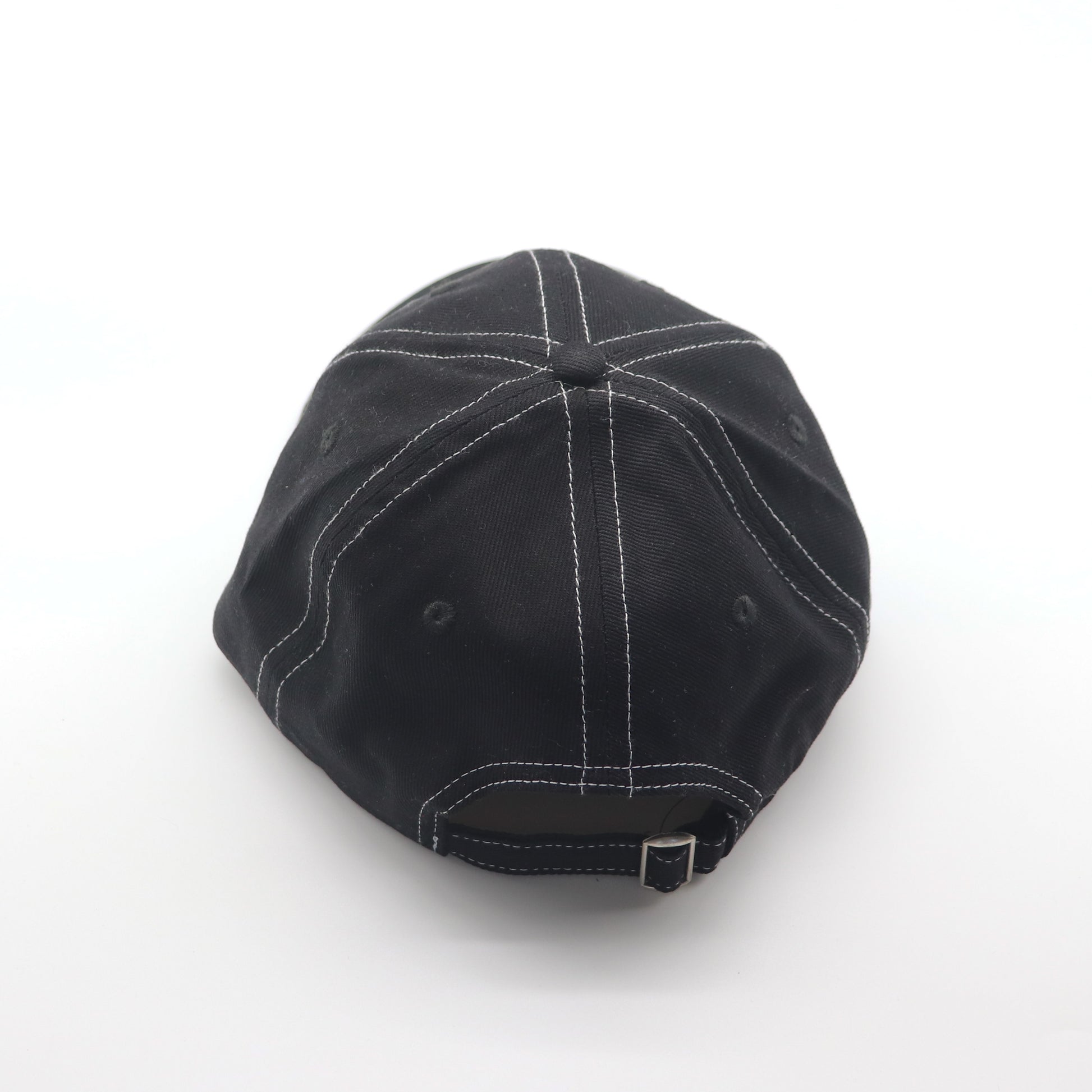 Cotton Dad Hat - Black Contrast Stitched