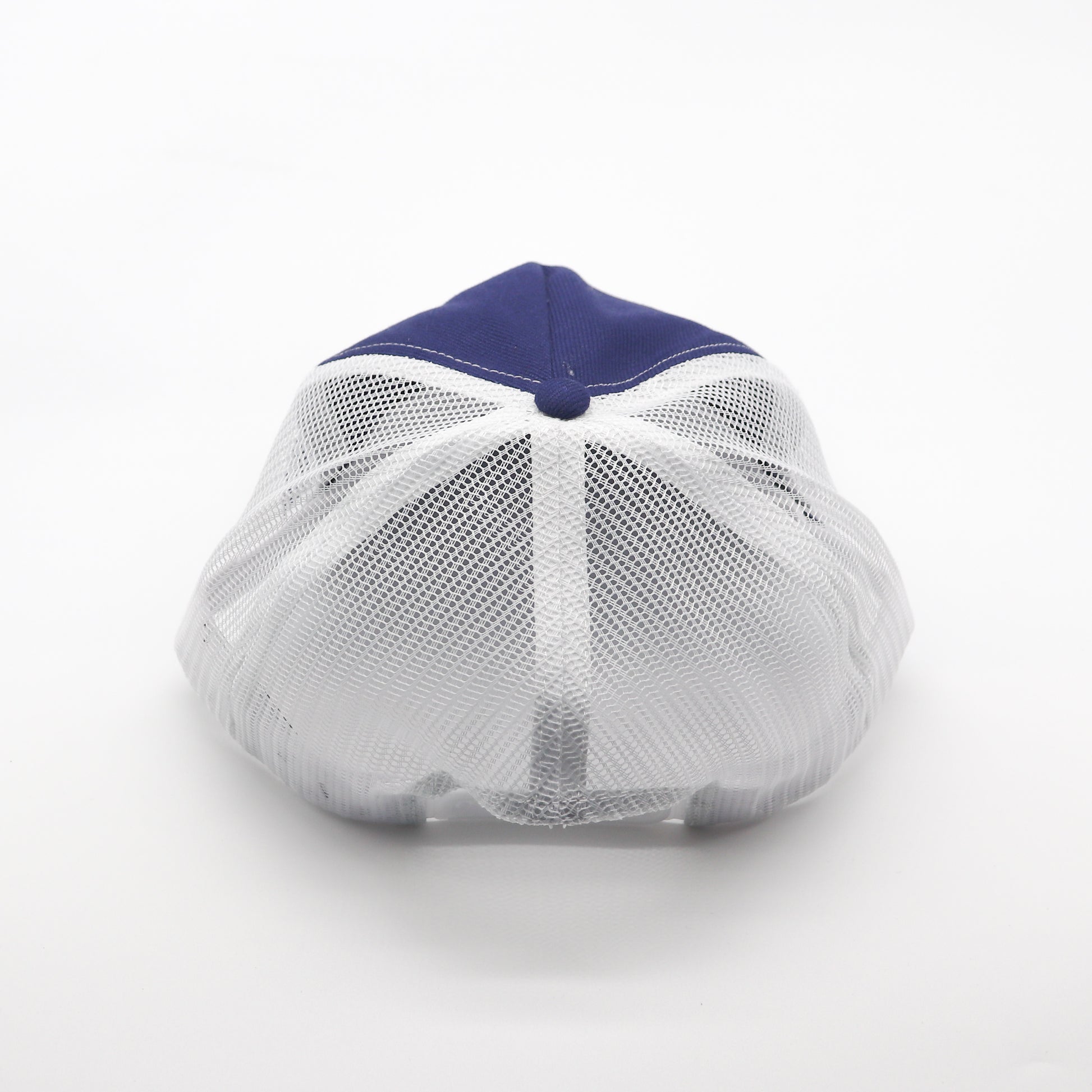 5 Panel Trucker - White & Navy