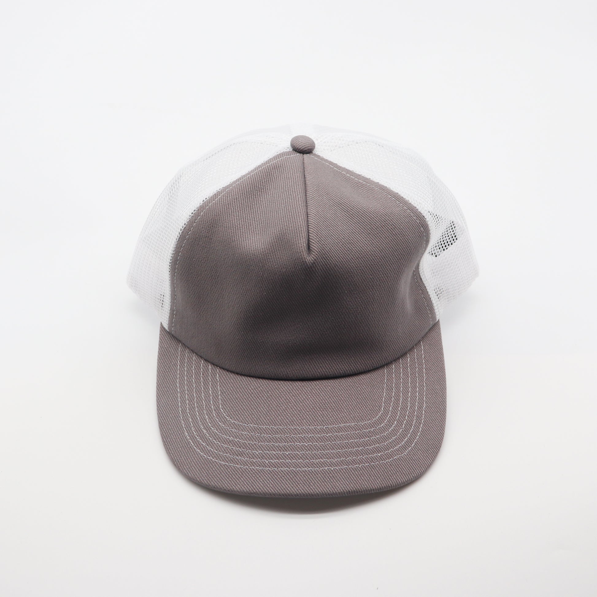 5 Panel Trucker - White & Grey