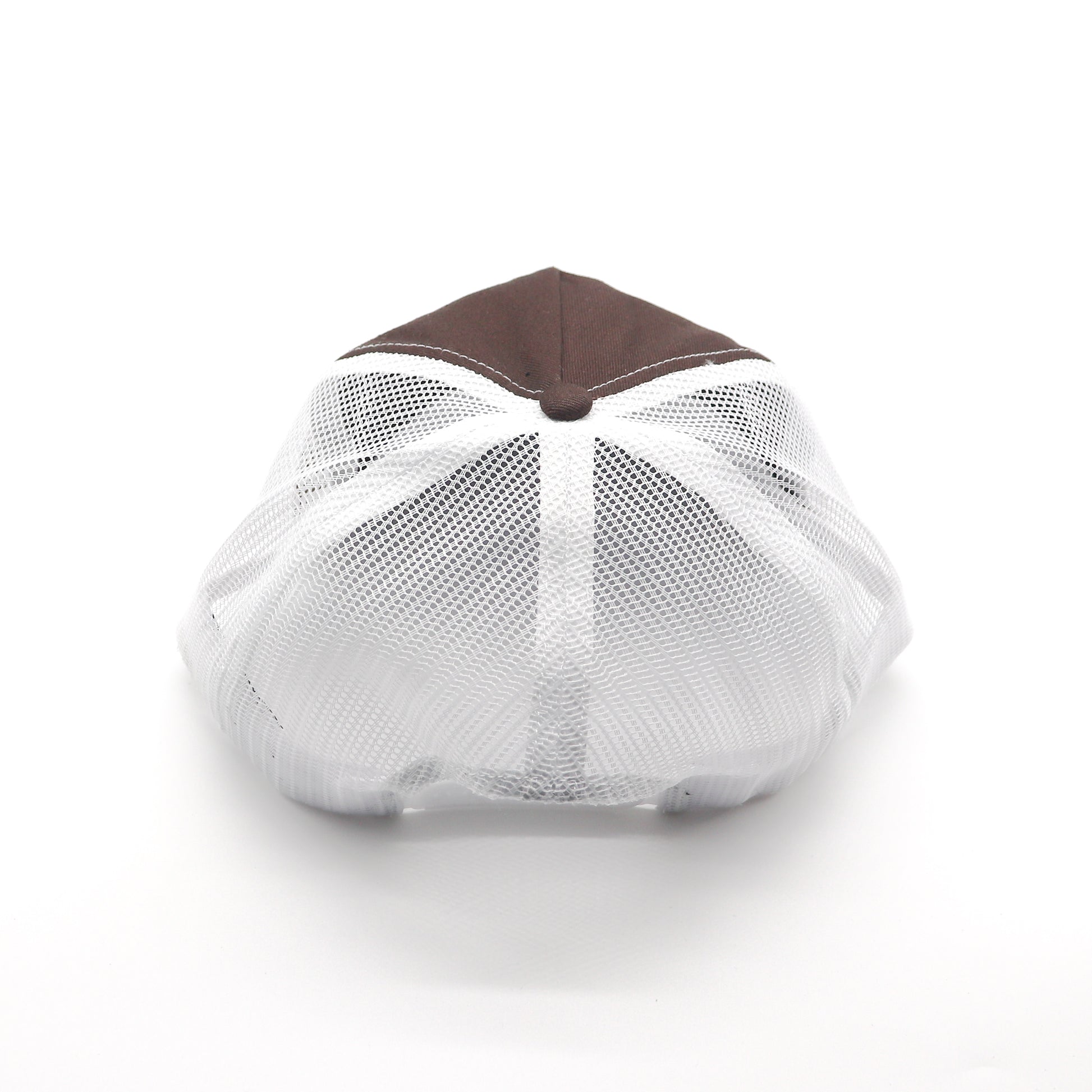 5 Panel Trucker - White & Brown