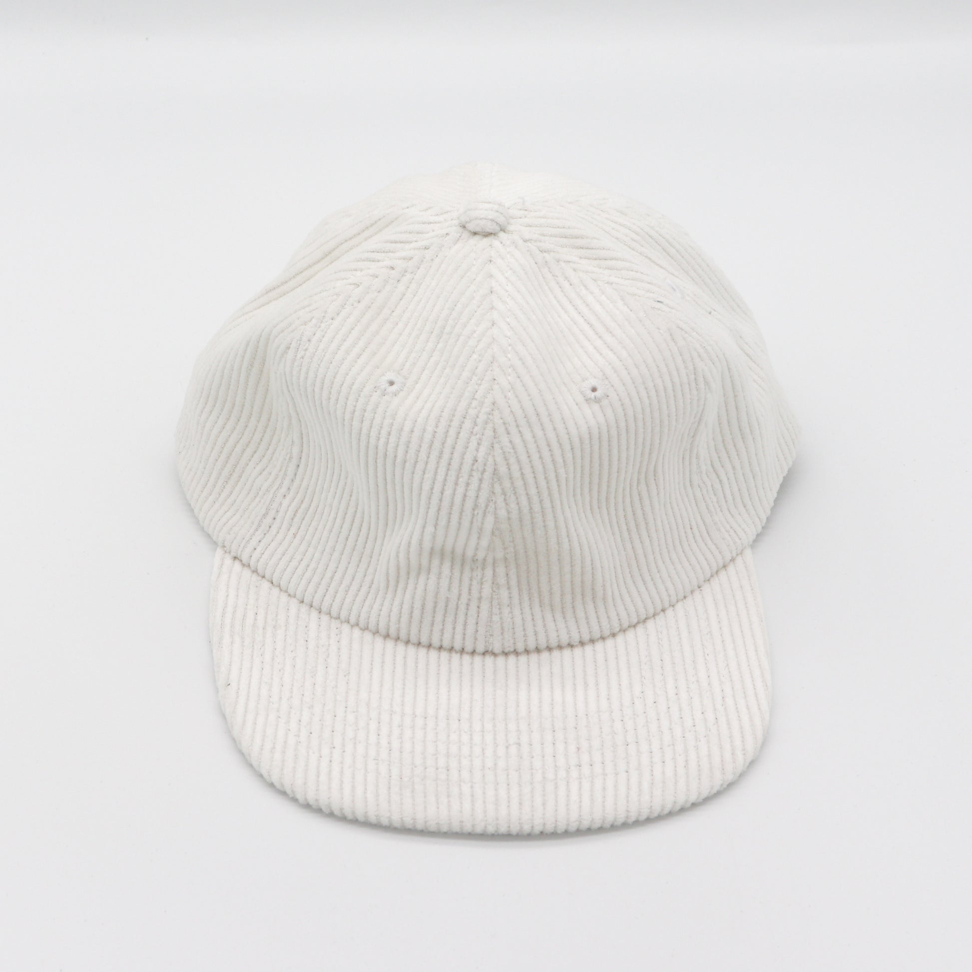 Corduroy 6 Panel - White