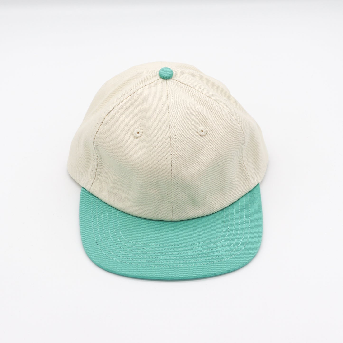 Cotton Two-Tone 6 Panel - Teal