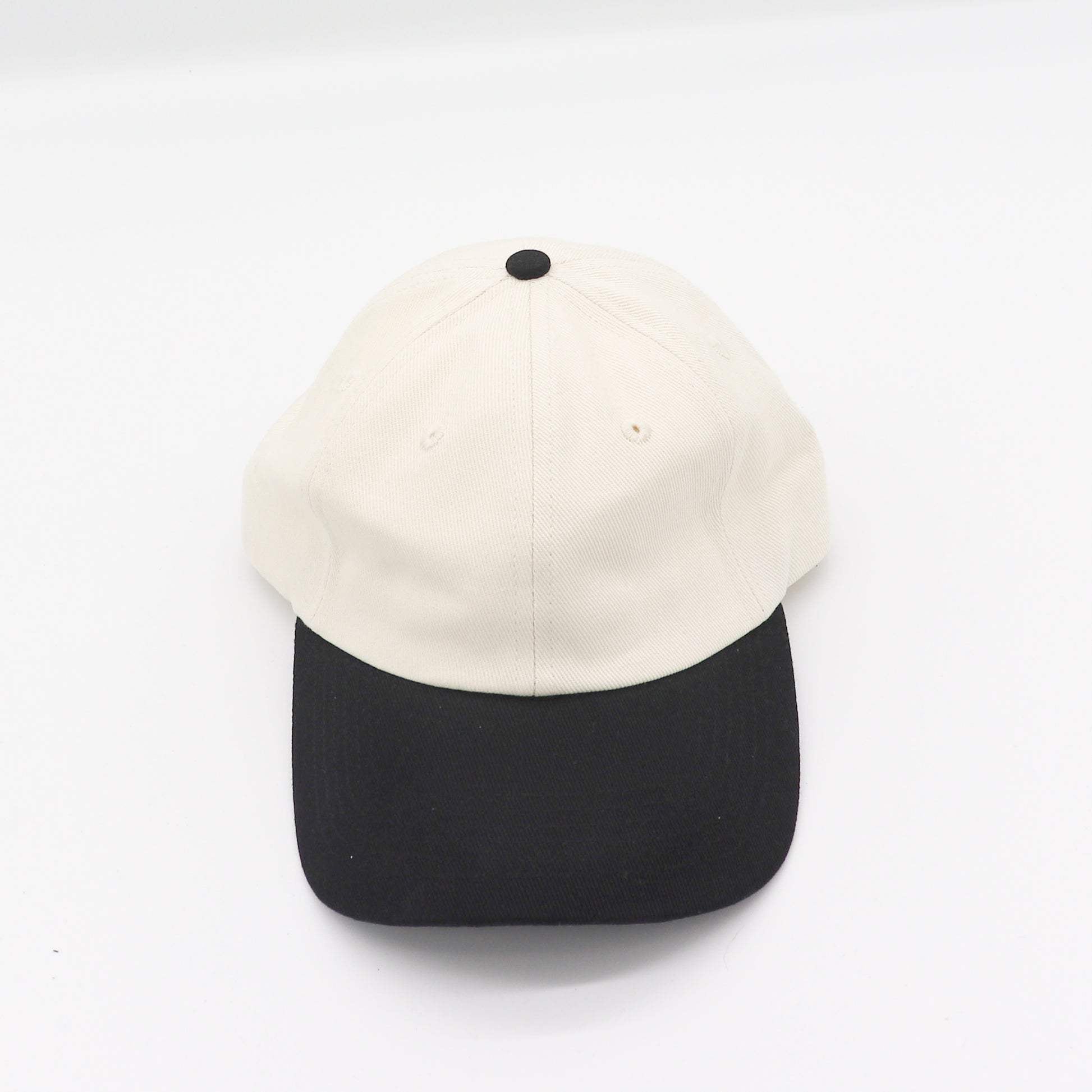 Cotton Two-Tone Dad Hat - Black