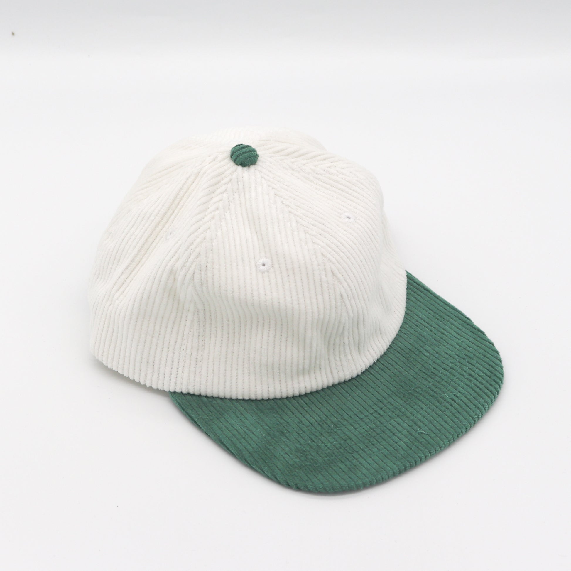 Corduroy Two-Tone 6 Panel - Green