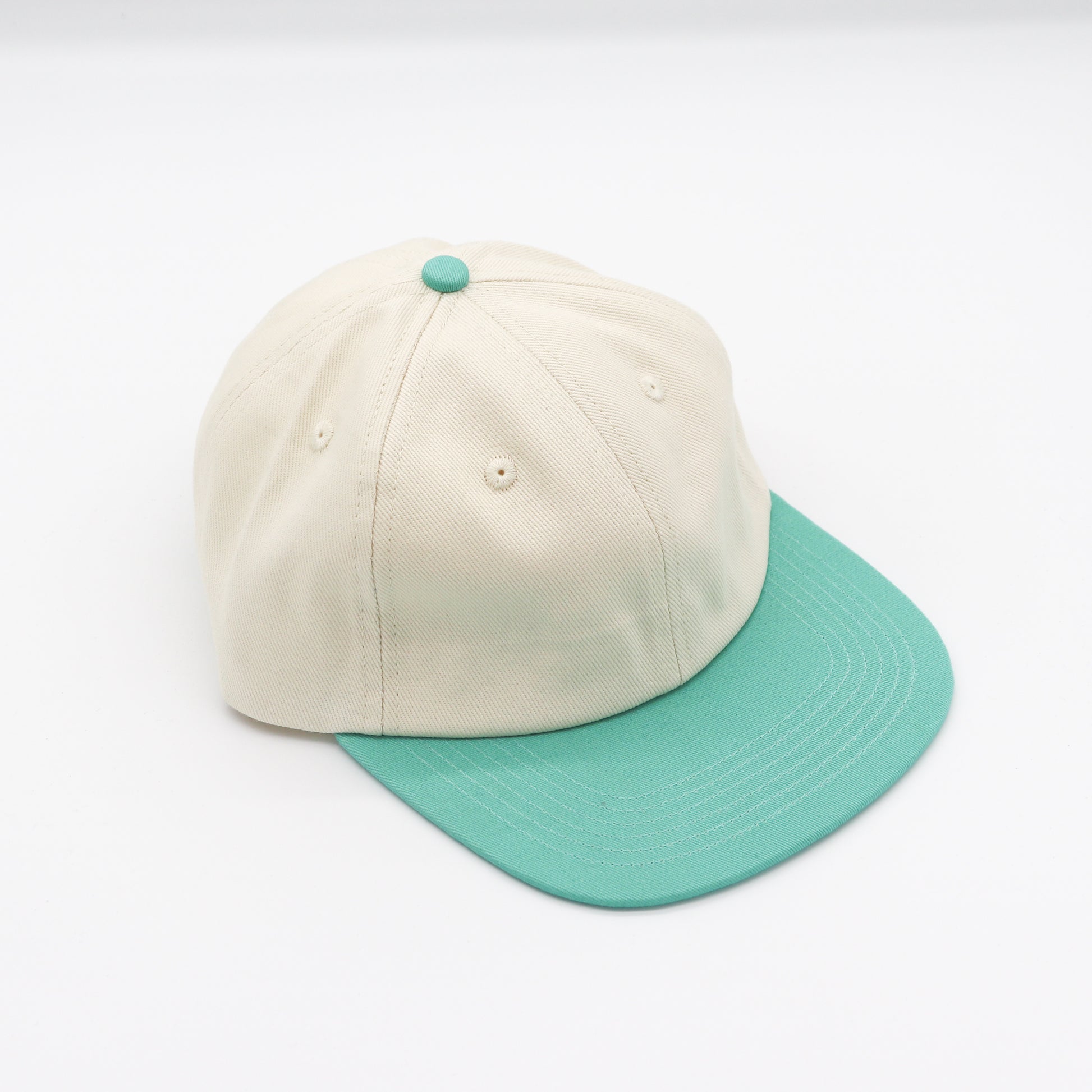 Cotton Two-Tone 6 Panel - Teal