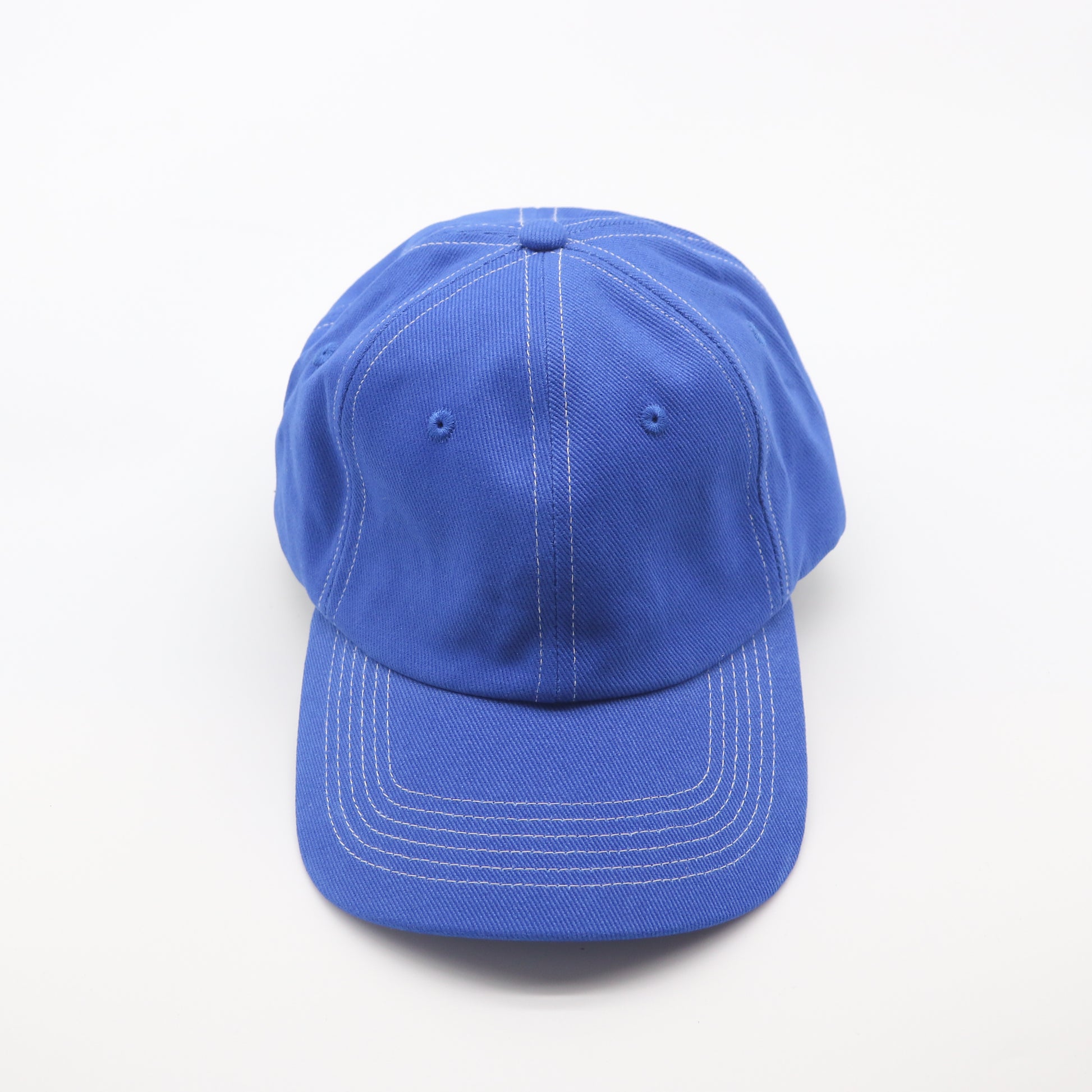 Cotton Dad Hat - Royal Blue Contrast Stitched