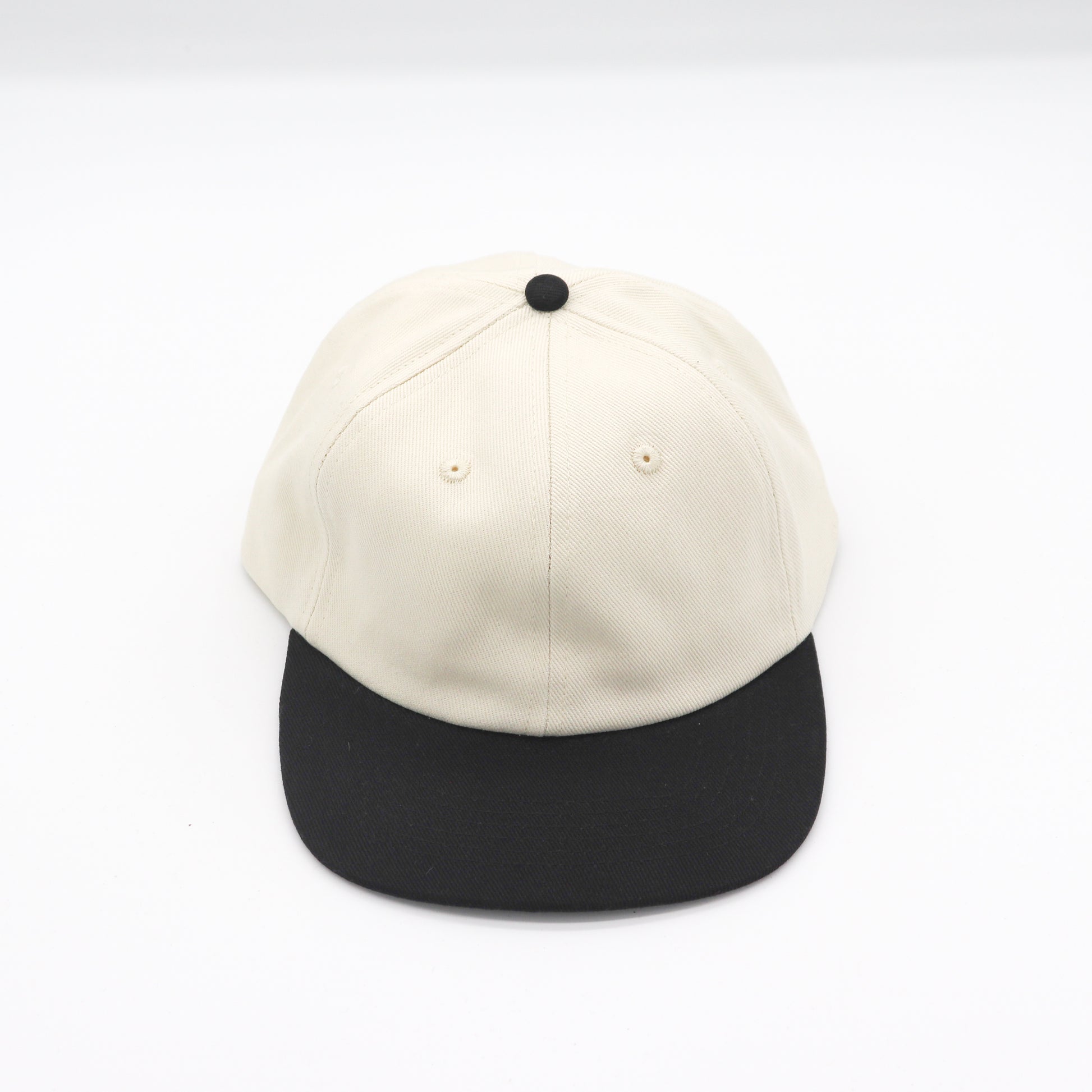 Cotton Two-Tone 6 Panel - Black