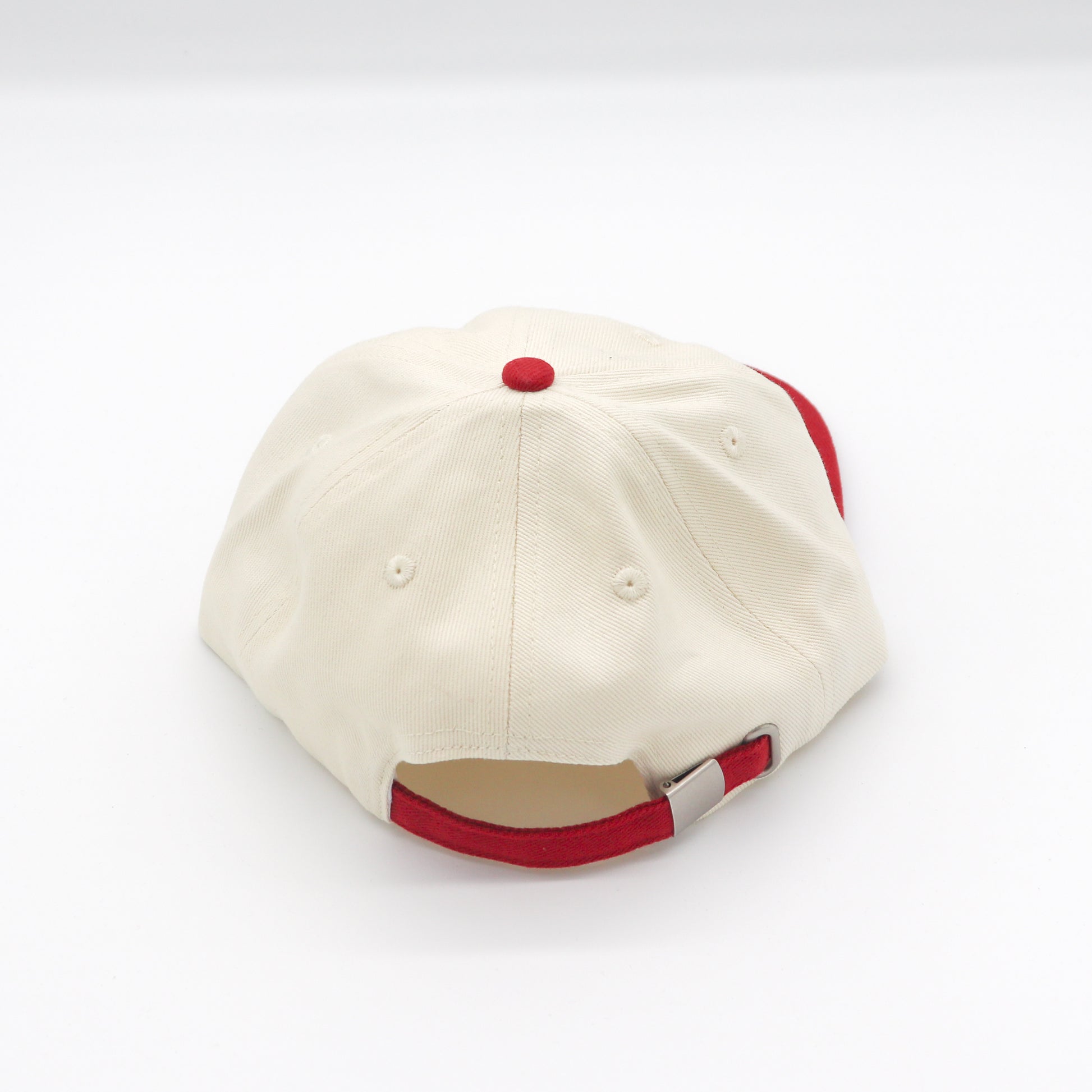 Cotton Two-Tone 6 Panel - Burgundy