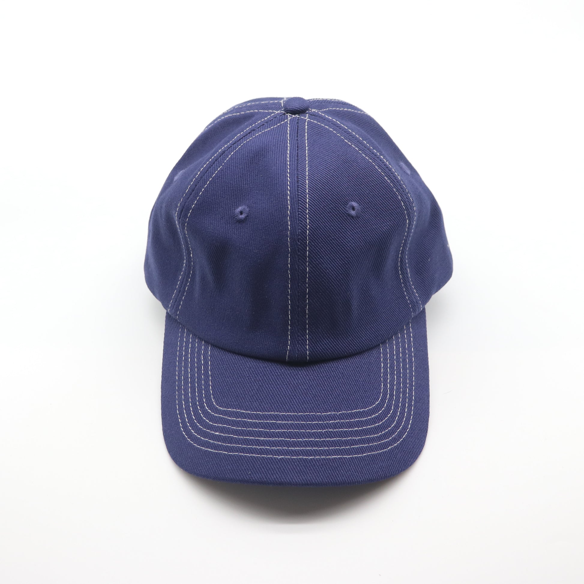 Cotton Dad Hat - Navy Contrast Stitched