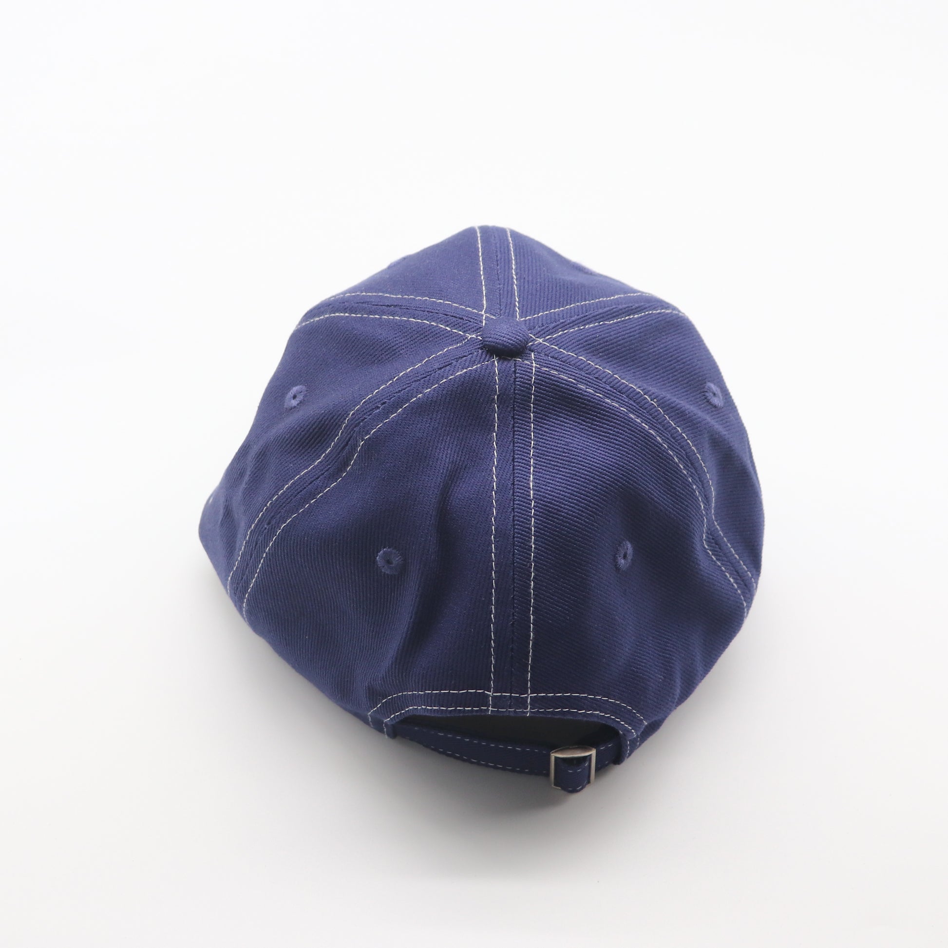 Cotton Dad Hat - Navy Contrast Stitched