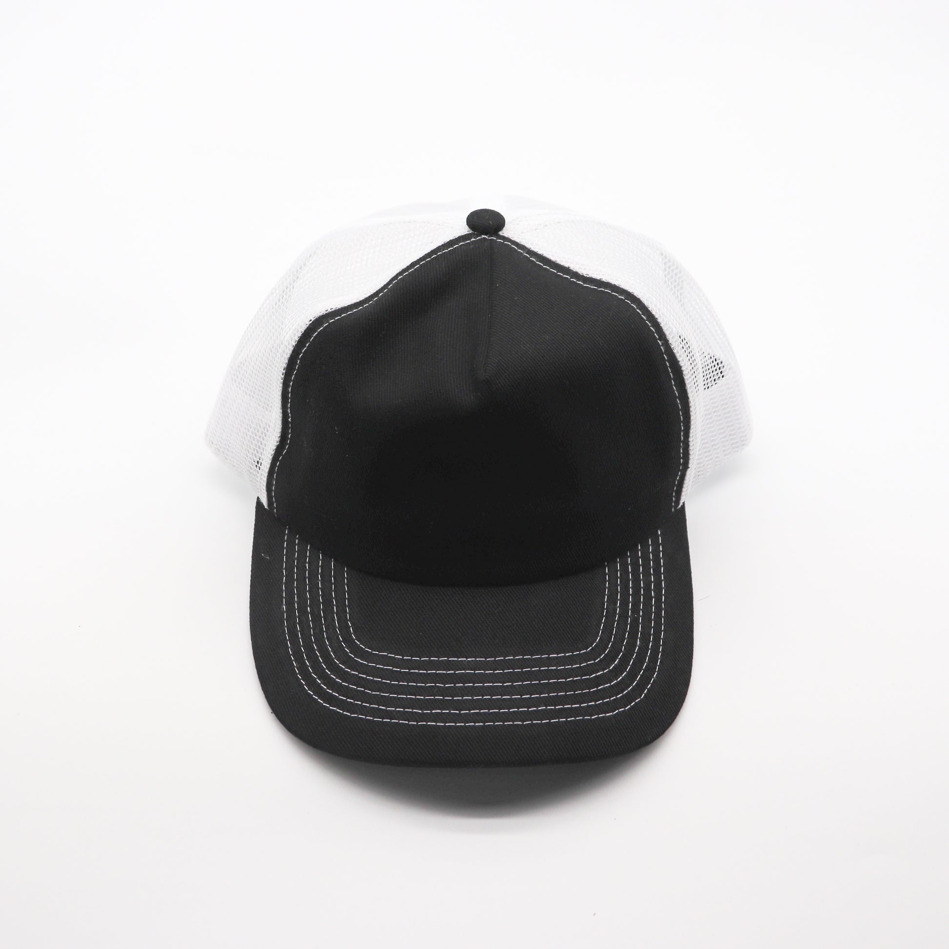 5 Panel Trucker - White & Black