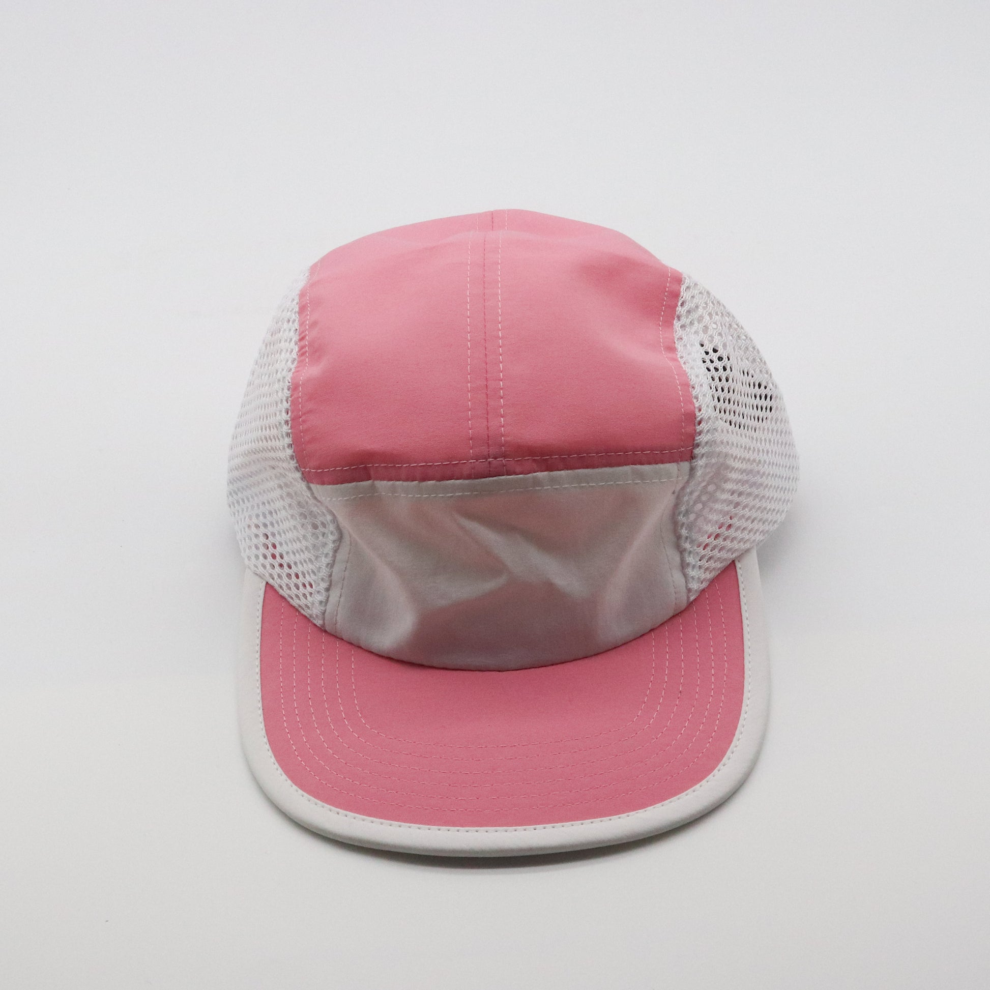 Nylon Camper 5 Panel - Pink & White