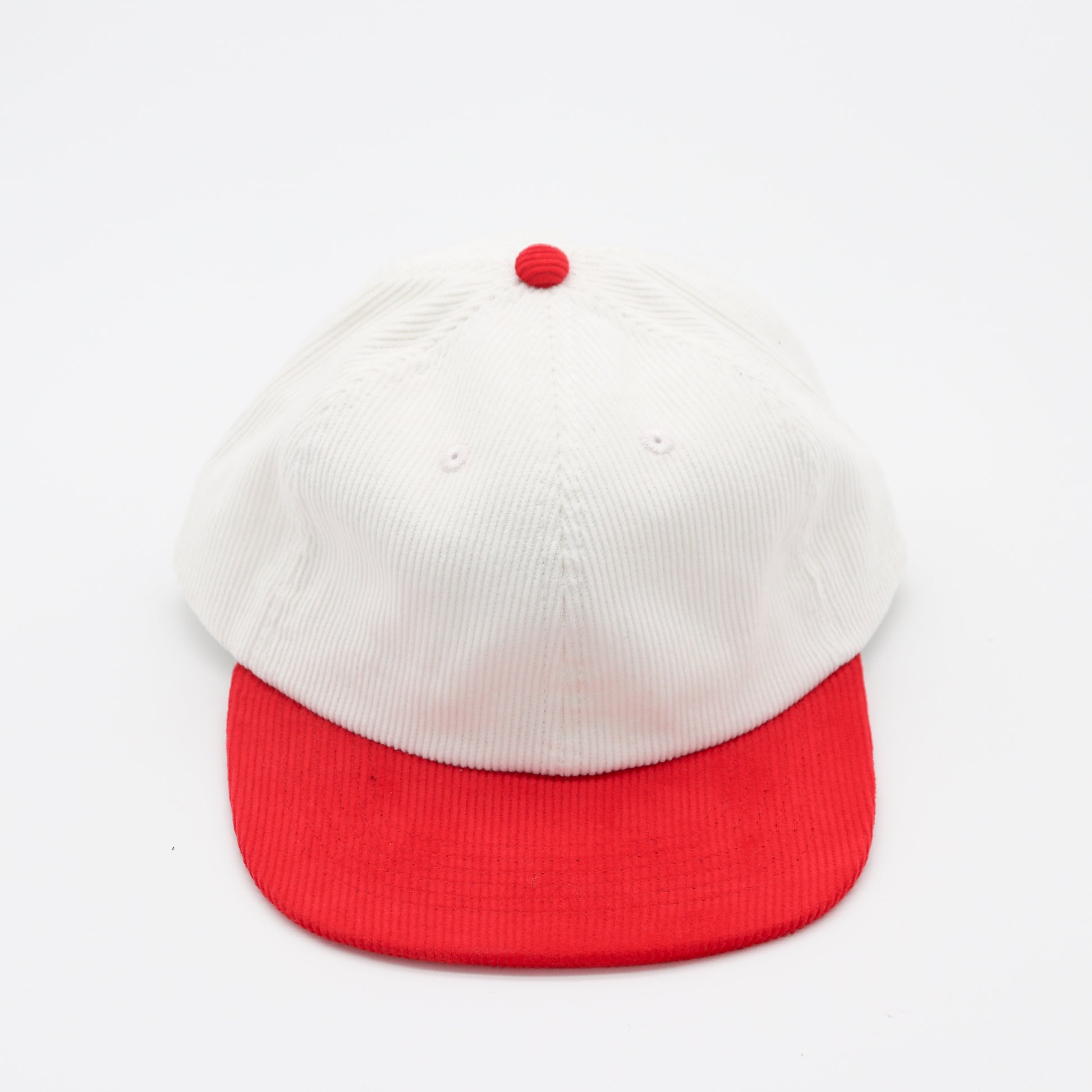 Corduroy Two-Tone 6 Panel - Red