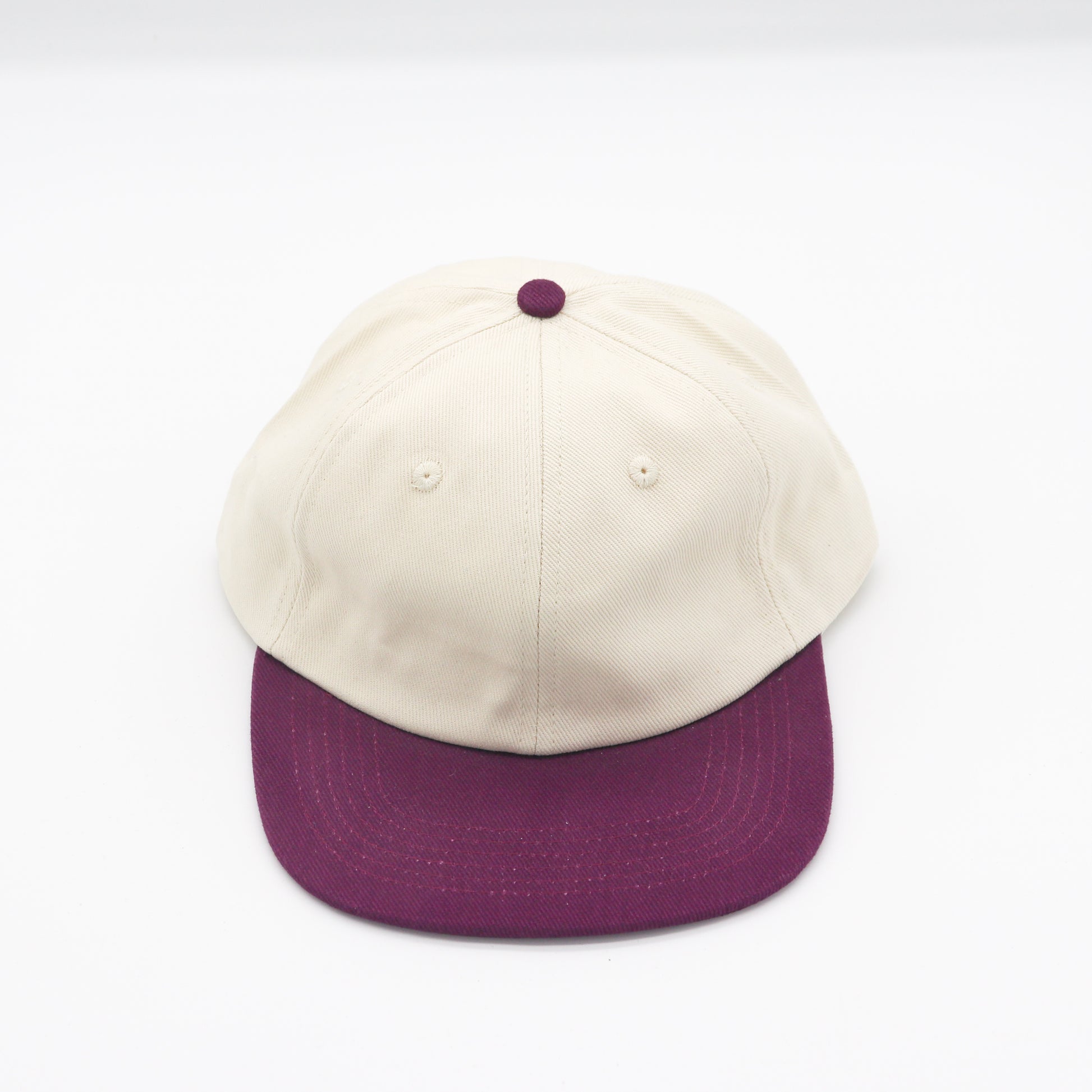 Cotton Two-Tone 6 Panel - Plum