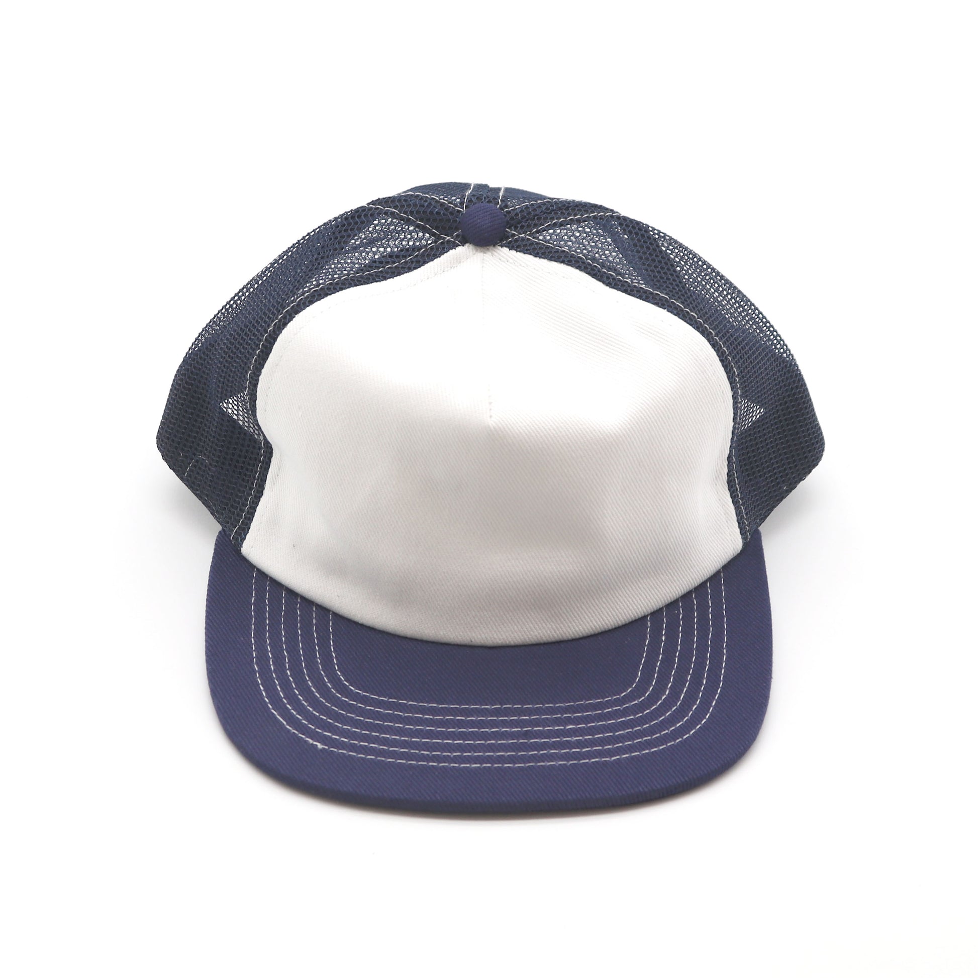 5 Panel Trucker - Navy & White