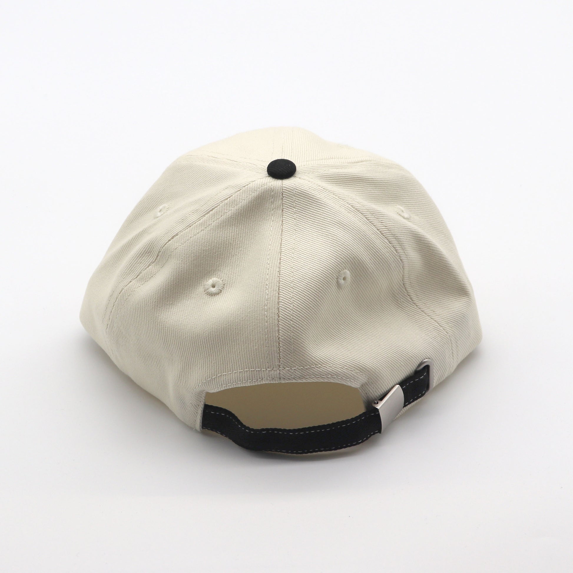 Cotton Two-Tone 6 Panel - Black Contrast Stitched