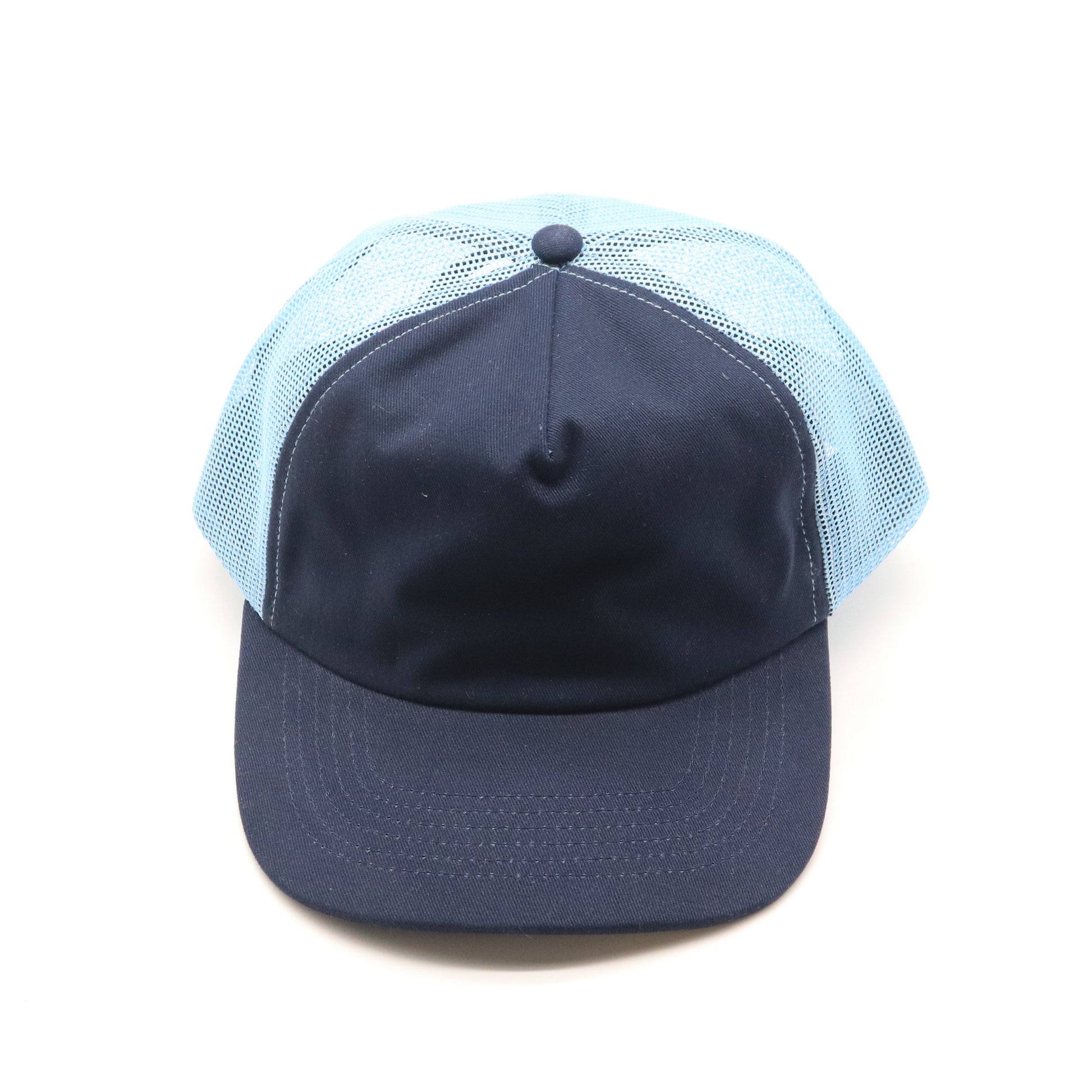 5 Panel Trucker - Navy & Light Blue
