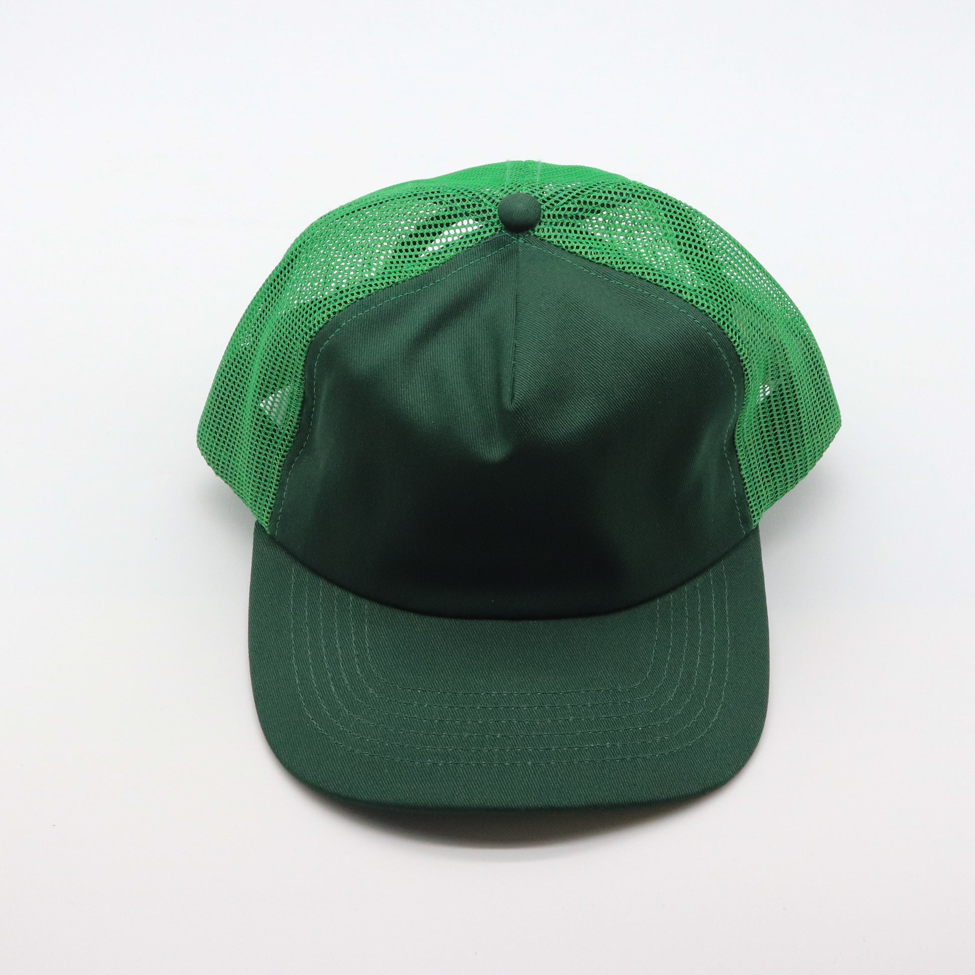 5 Panel Trucker - Light & Dark Green