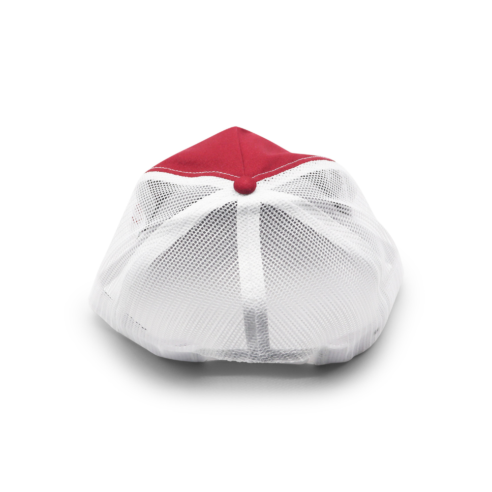5 Panel Trucker - White & Burgundy