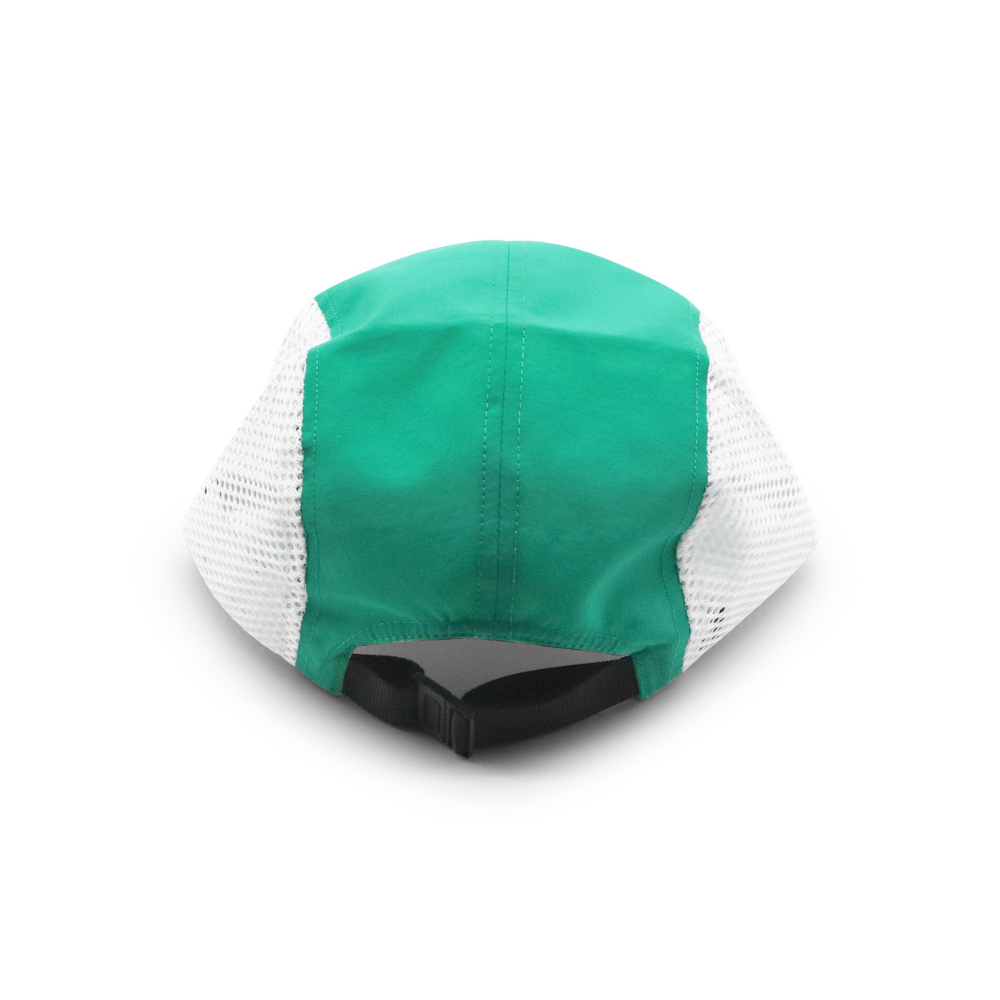 Nylon Camper 5 Panel - Green & White