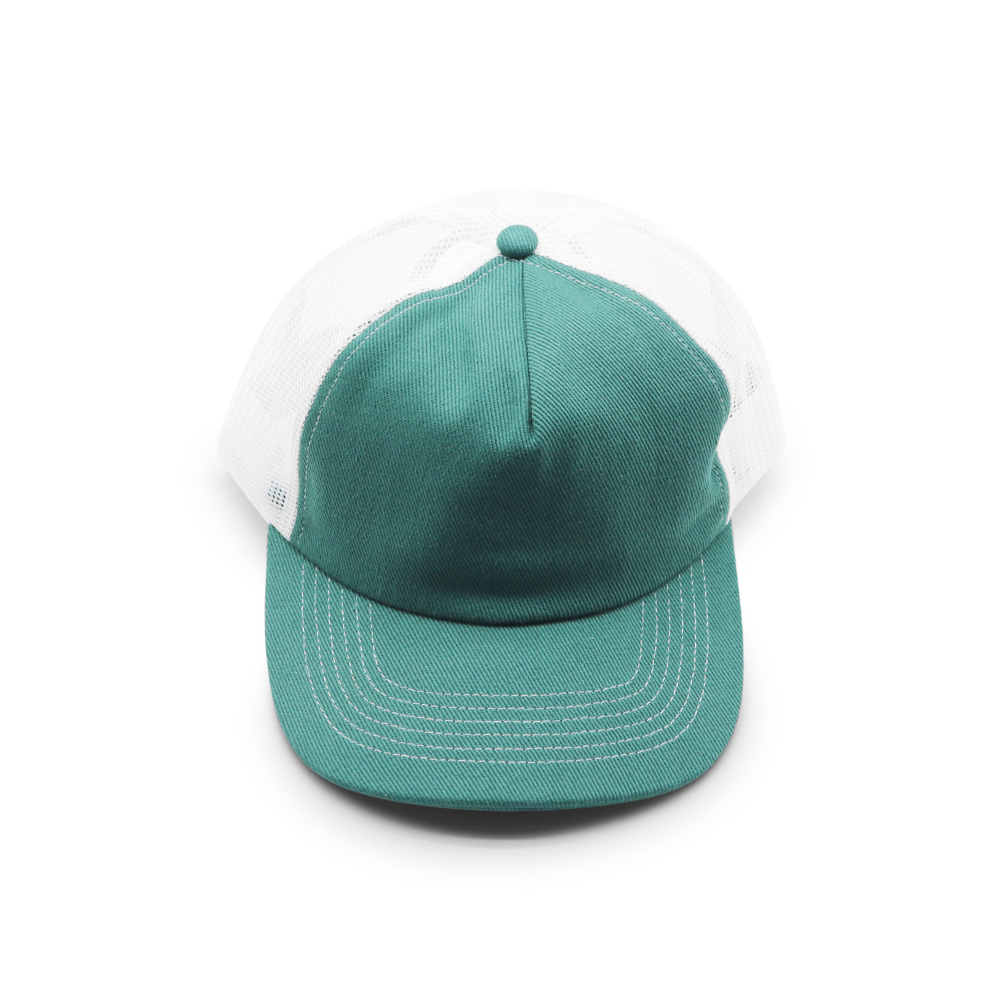 5 Panel Trucker - White & Green