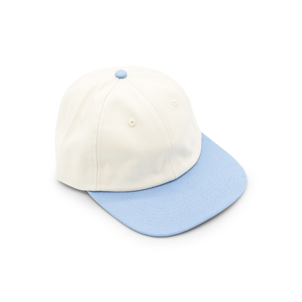 Cotton Two-Tone 6 Panel - Light Blue