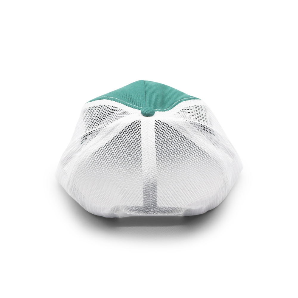 5 Panel Trucker - White & Green