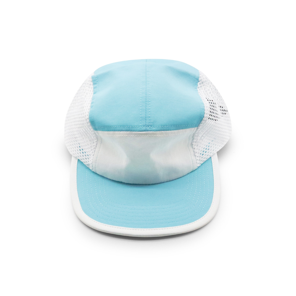 Nylon Camper 5 Panel - Blue & White