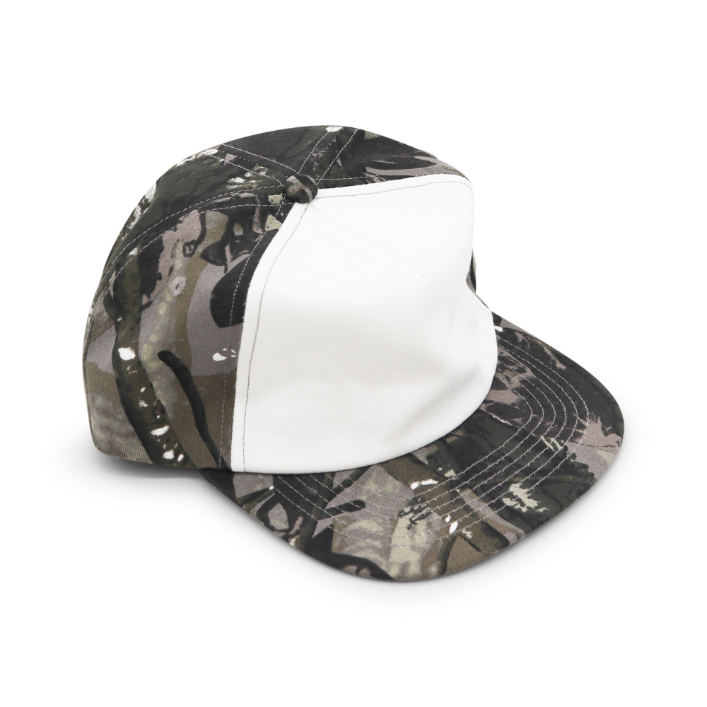 Cotton Realtree Camo 5 Panel - Highland Fog Canvas - Short Brim