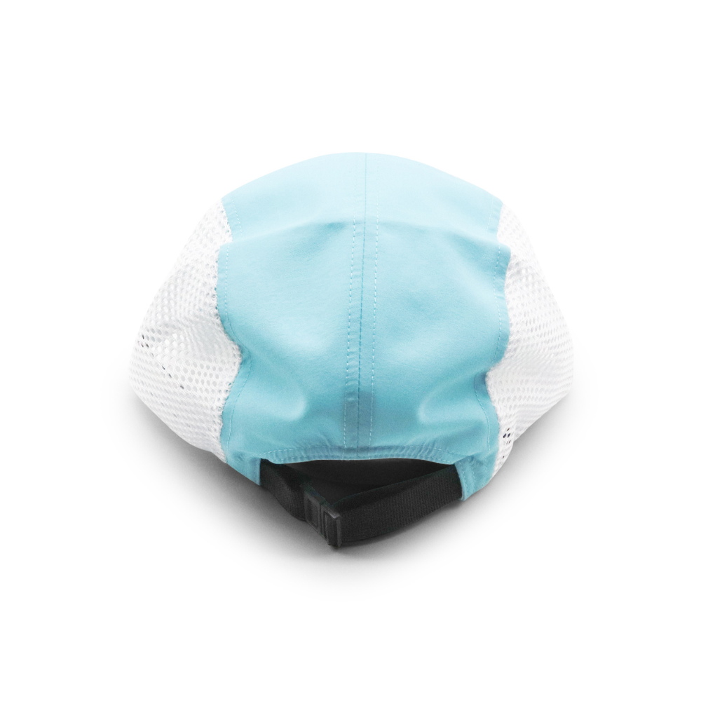 Nylon Camper 5 Panel - Blue & White