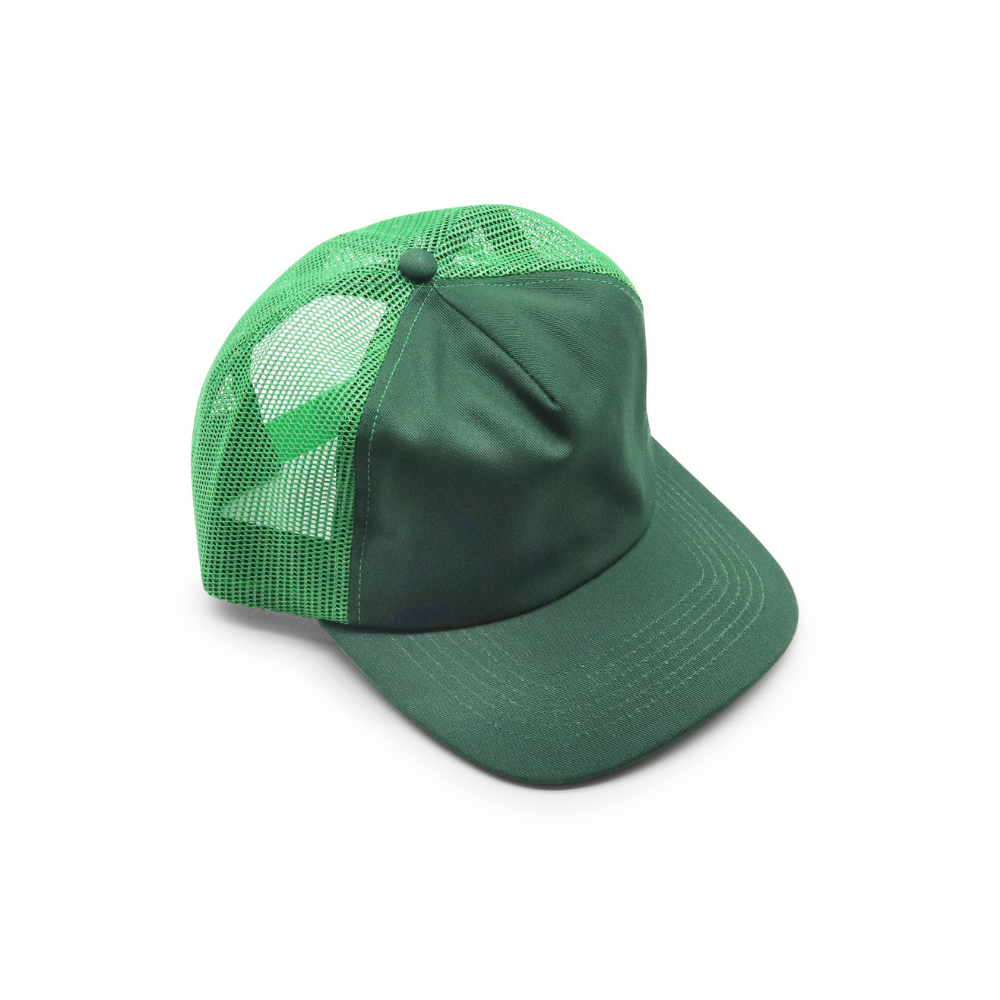 5 Panel Trucker - Light & Dark Green