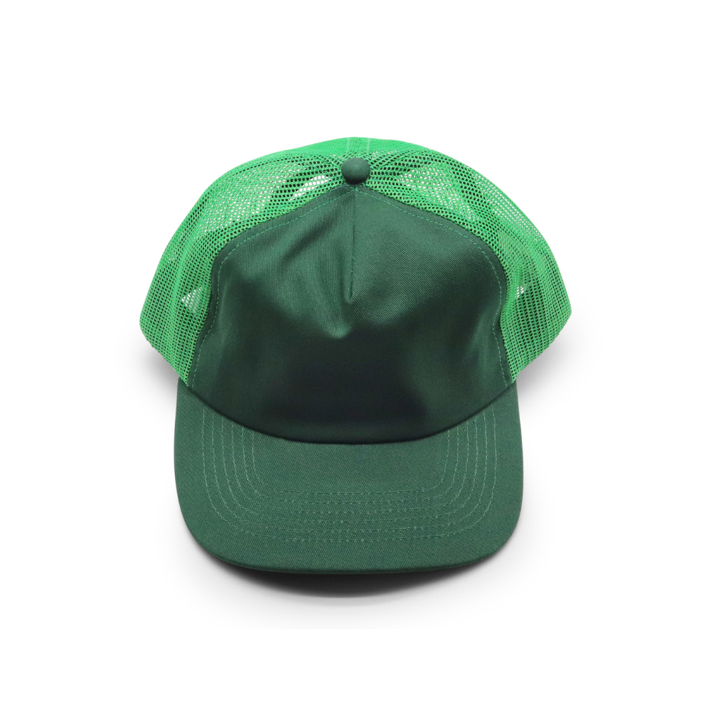 5 Panel Trucker - Light & Dark Green
