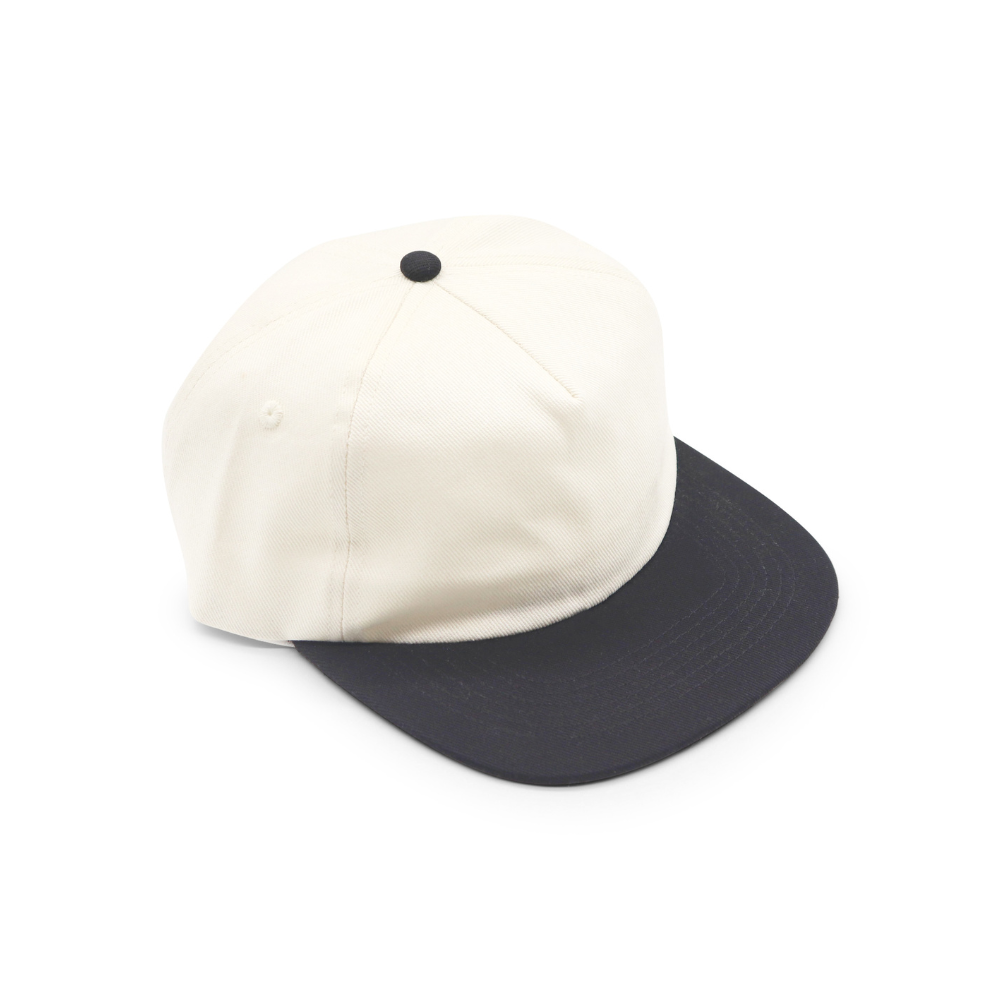 Cotton Two-Tone 5 Panel - Black