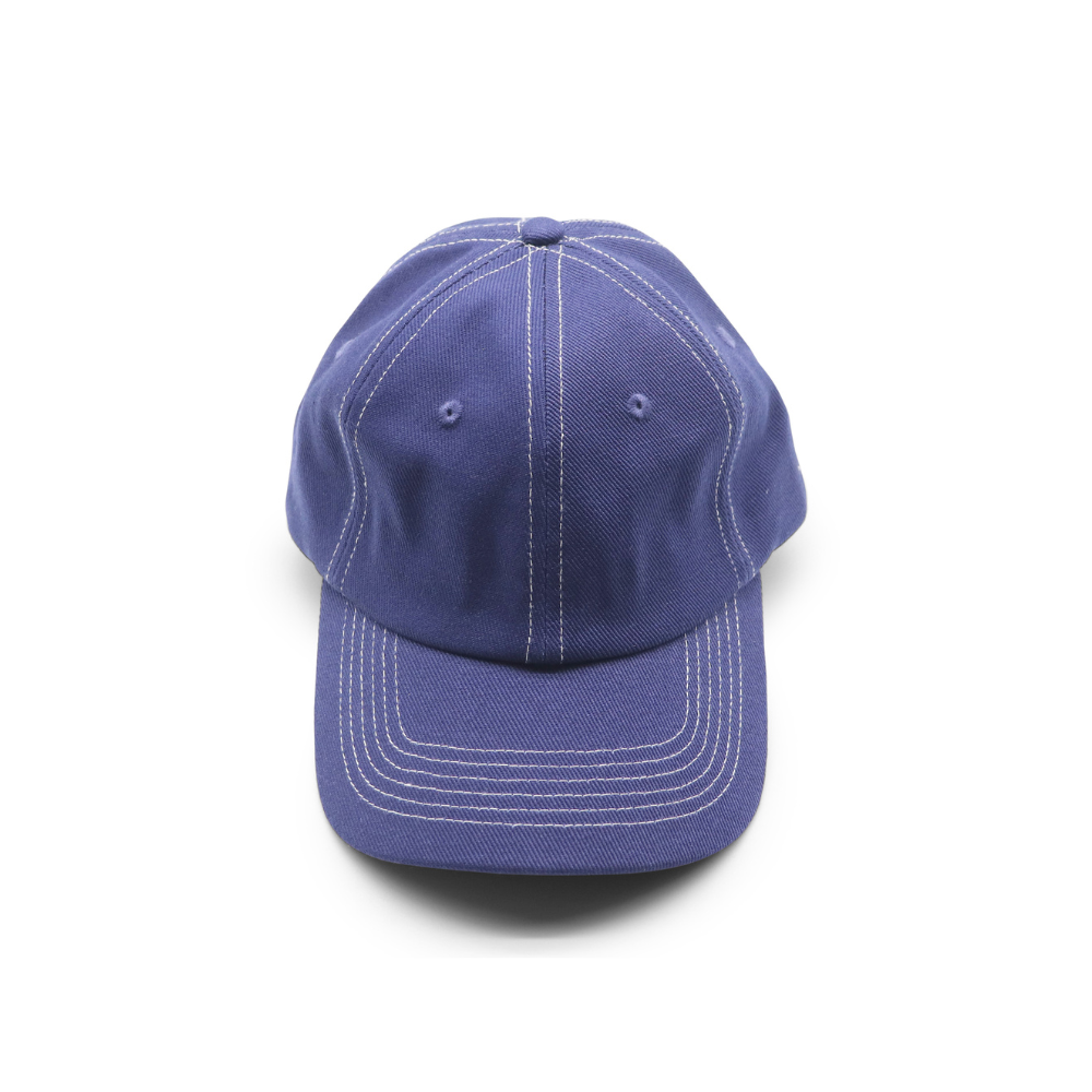 Cotton Dad Hat - Navy Contrast Stitched