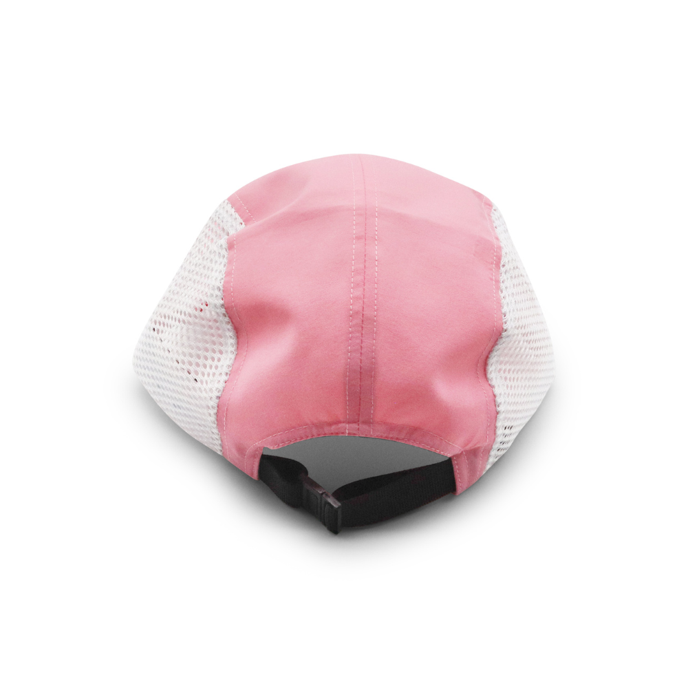 Nylon Camper 5 Panel - Pink & White