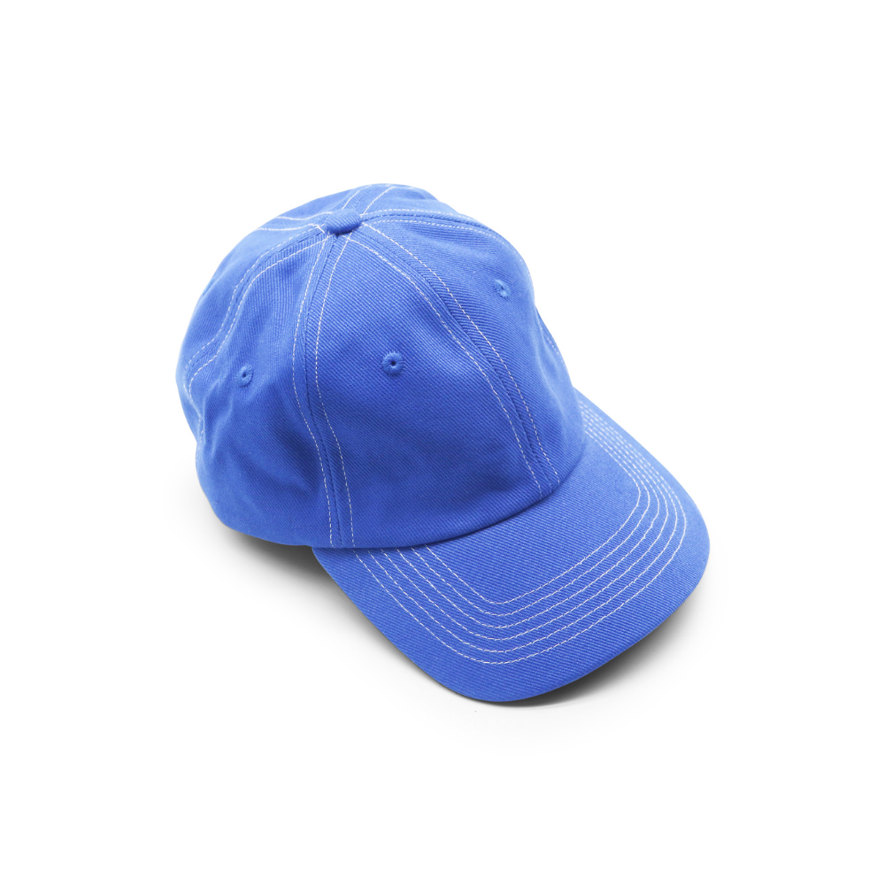 Cotton Dad Hat - Royal Blue Contrast Stitched