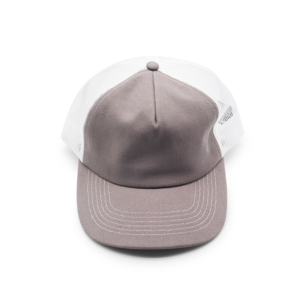 5 Panel Trucker - White & Grey