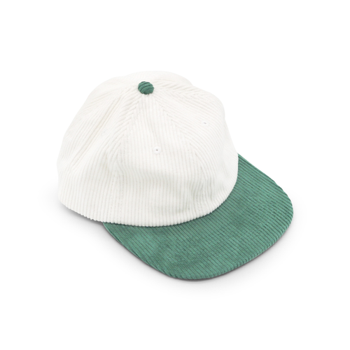Corduroy Two-Tone 6 Panel - Green