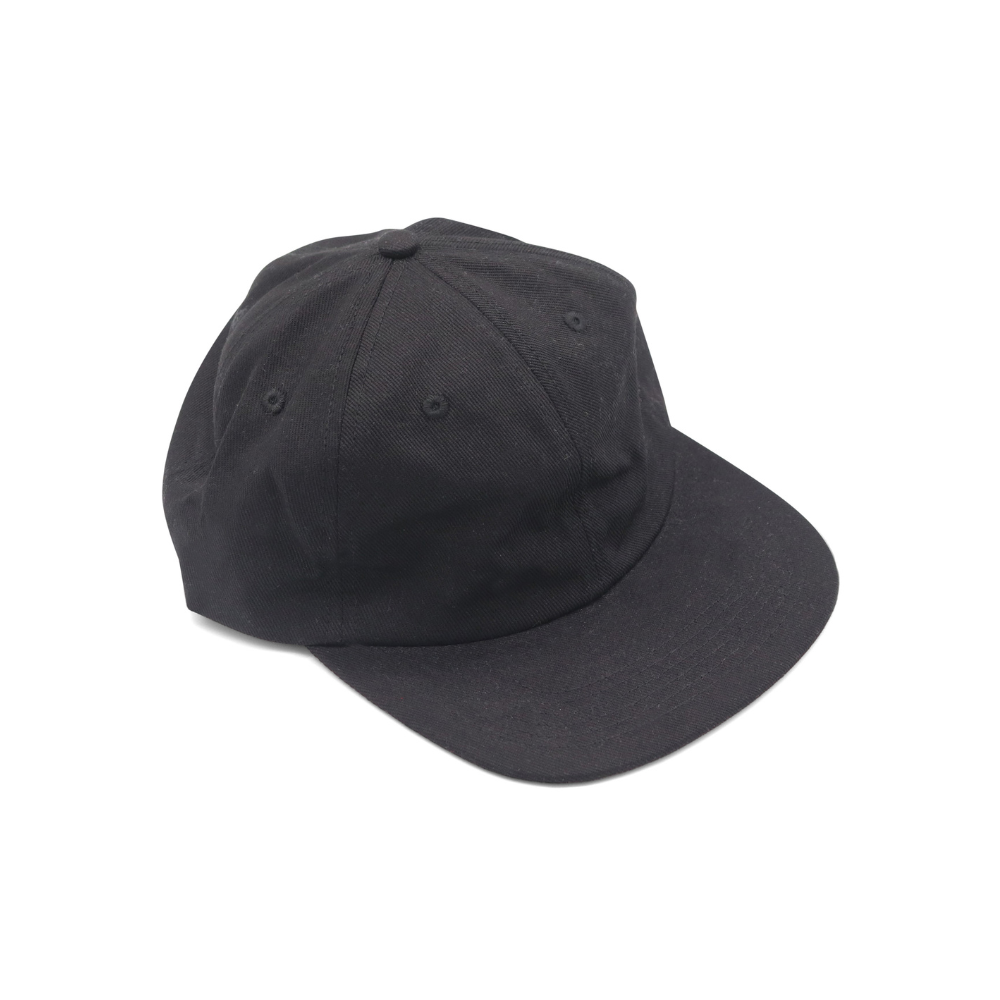 Cotton 6 Panel - Black