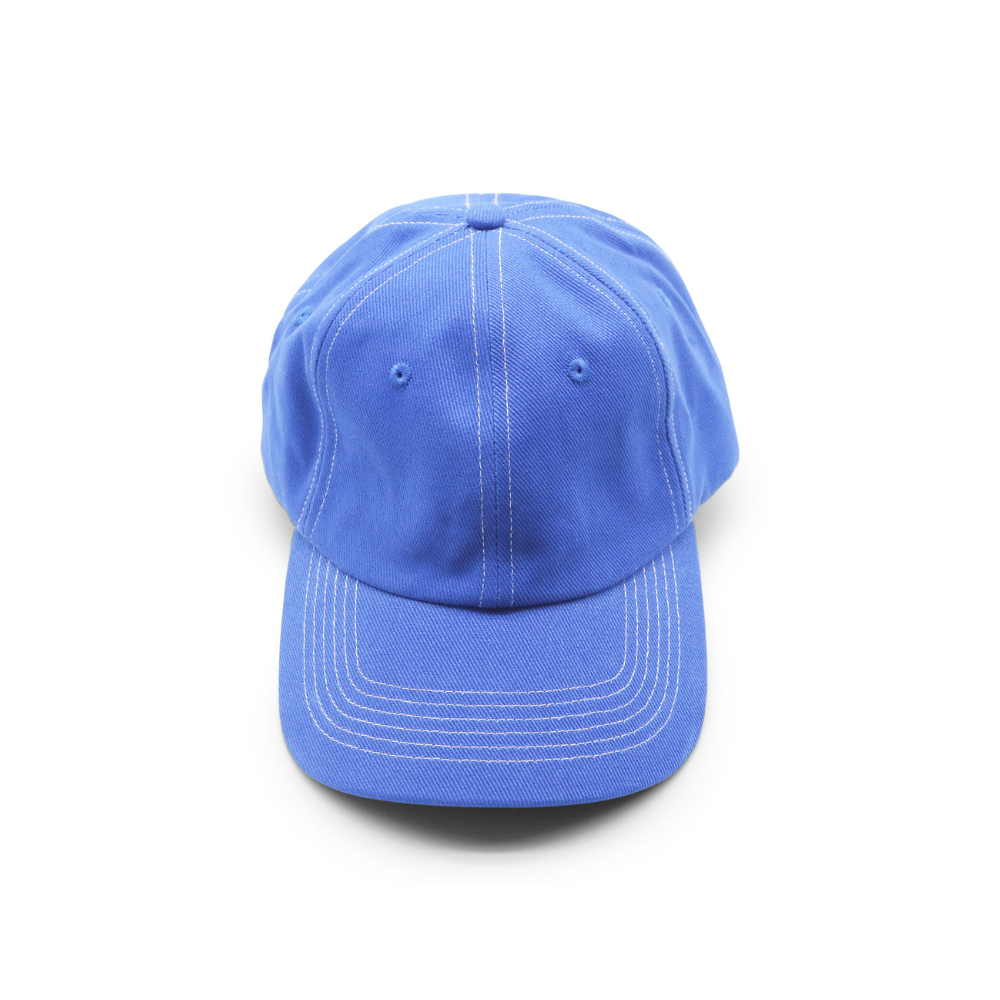 Cotton Dad Hat - Royal Blue Contrast Stitched